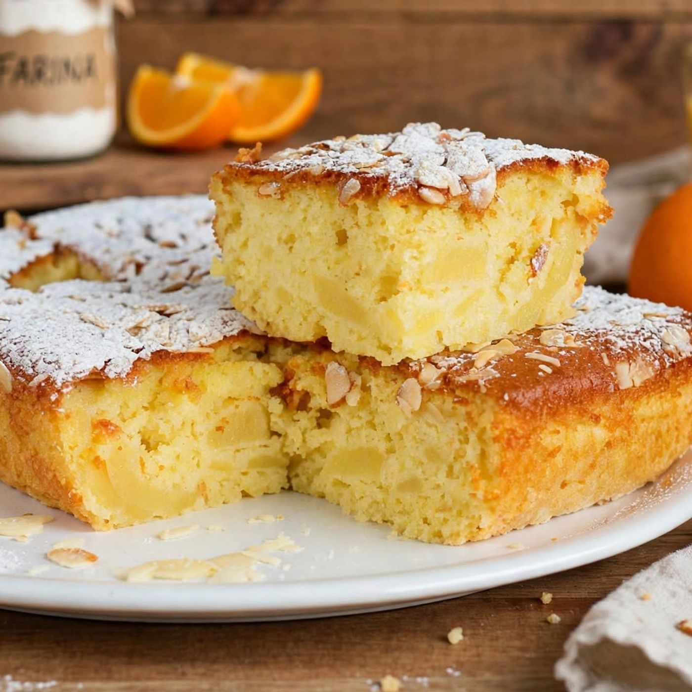 Torta di mele e arancia: la ricetta soffice con mandorle in lamelle episode artwork
