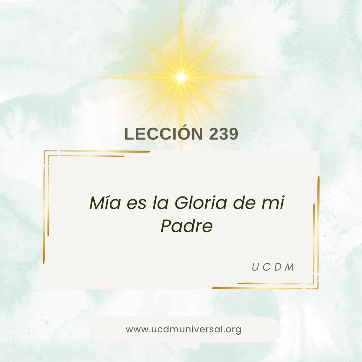 UCDM Universal LECCIÓN DEL DÍA
