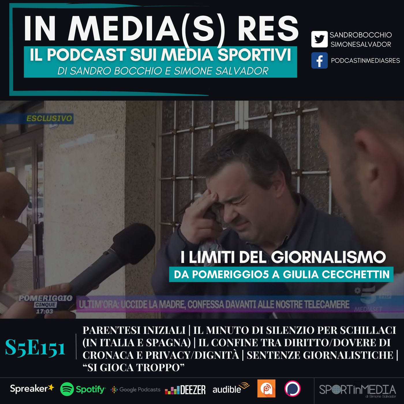 S5E151 | Schillaci e i minuti di silenzio, Italia '90, i limiti del giornalismo (da Pomeriggio5 alla domanda a Gino Cecchettin)... episode artwork