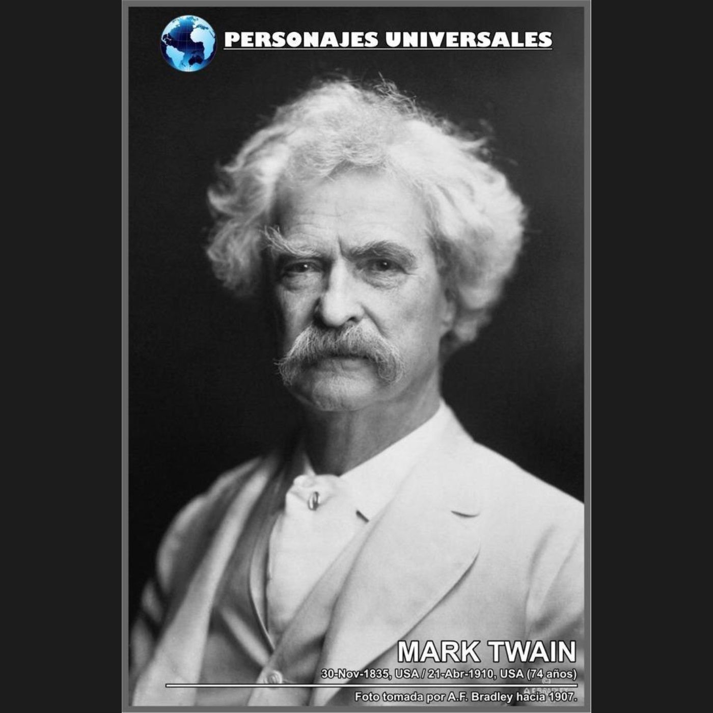 Mark Twain Biografía 106 de Personajes Universales por Carlos Laya episode artwork