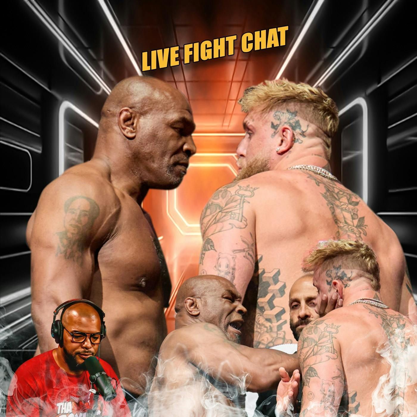 ☎️Jake Paul vs. Mike Tyson, Live Fight Chat ➕All Undercards🔥 episode artwork