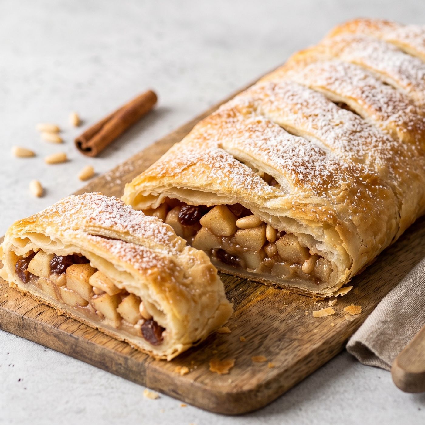 Strudel di mele veloce di pasta sfoglia: il trucco segreto per una base croccante e mai molliccia!