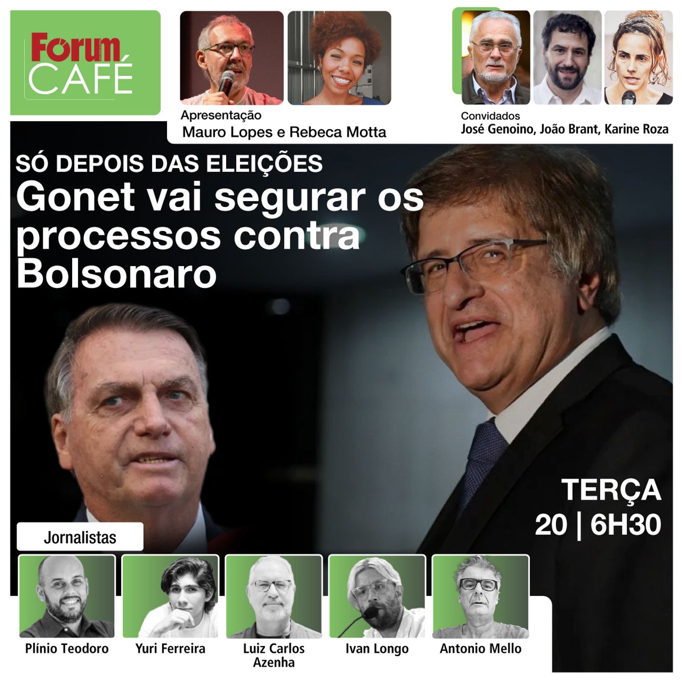 Gonet vai segurar processos contra Bolsonaro até as eleições | Barroso: Bolsonaro pode virar o jogo