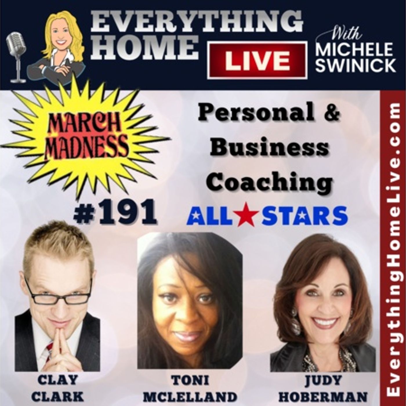 191 LIVE: MARCH MADNESS - Personal & Business Coaching - All Stars + CLAY CLARK episode artwork