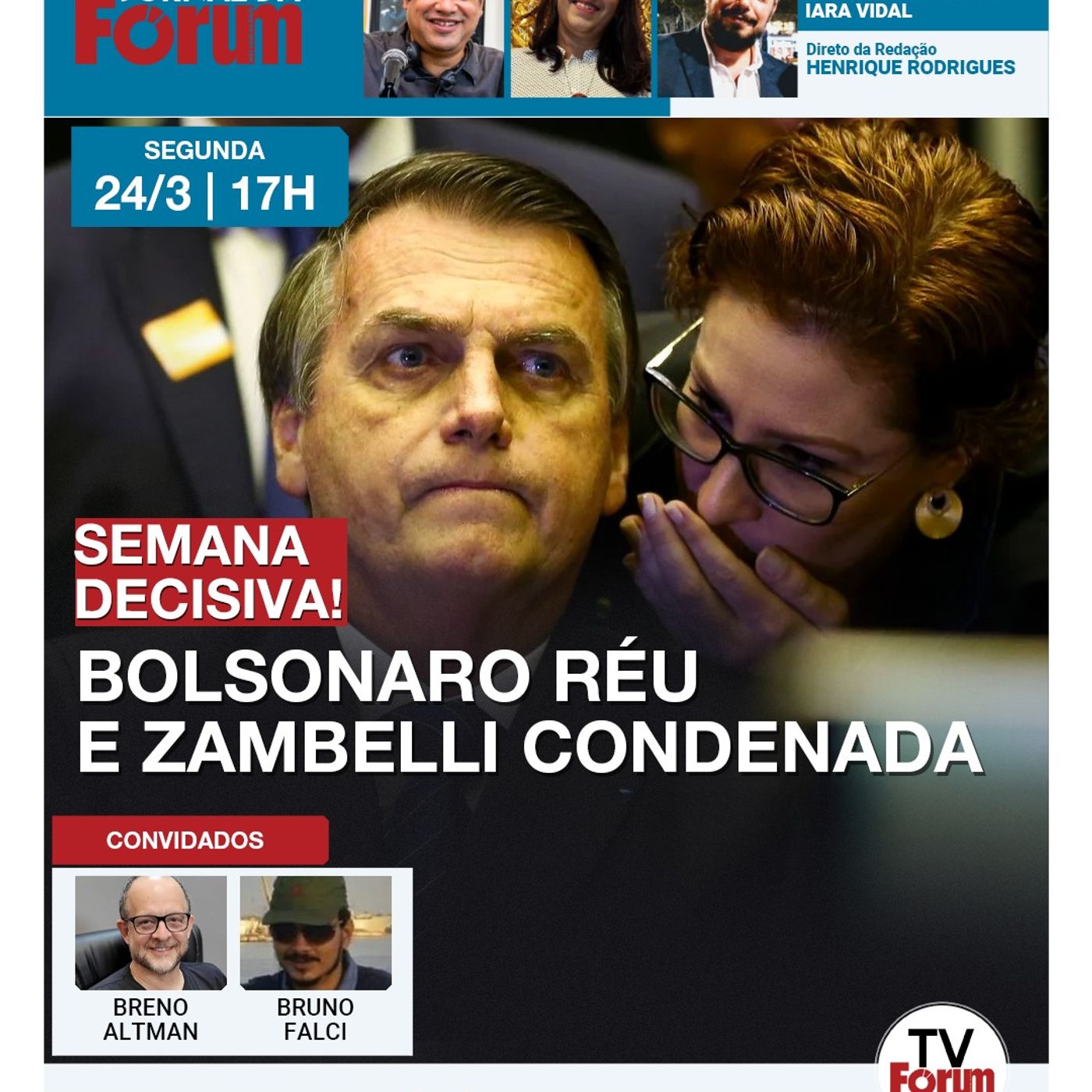 Julgamento de Bolsonaro começa amanhã! Zambelli perde por 5 X 0 no STF | 24.03.25 episode artwork