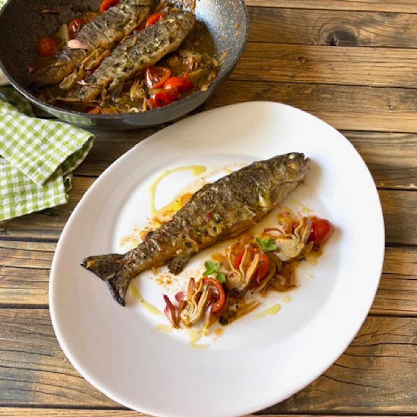 Trota in Umido alla Mediterranea: Con Carciofi e Pomodorini, Facile e Raffinata episode artwork