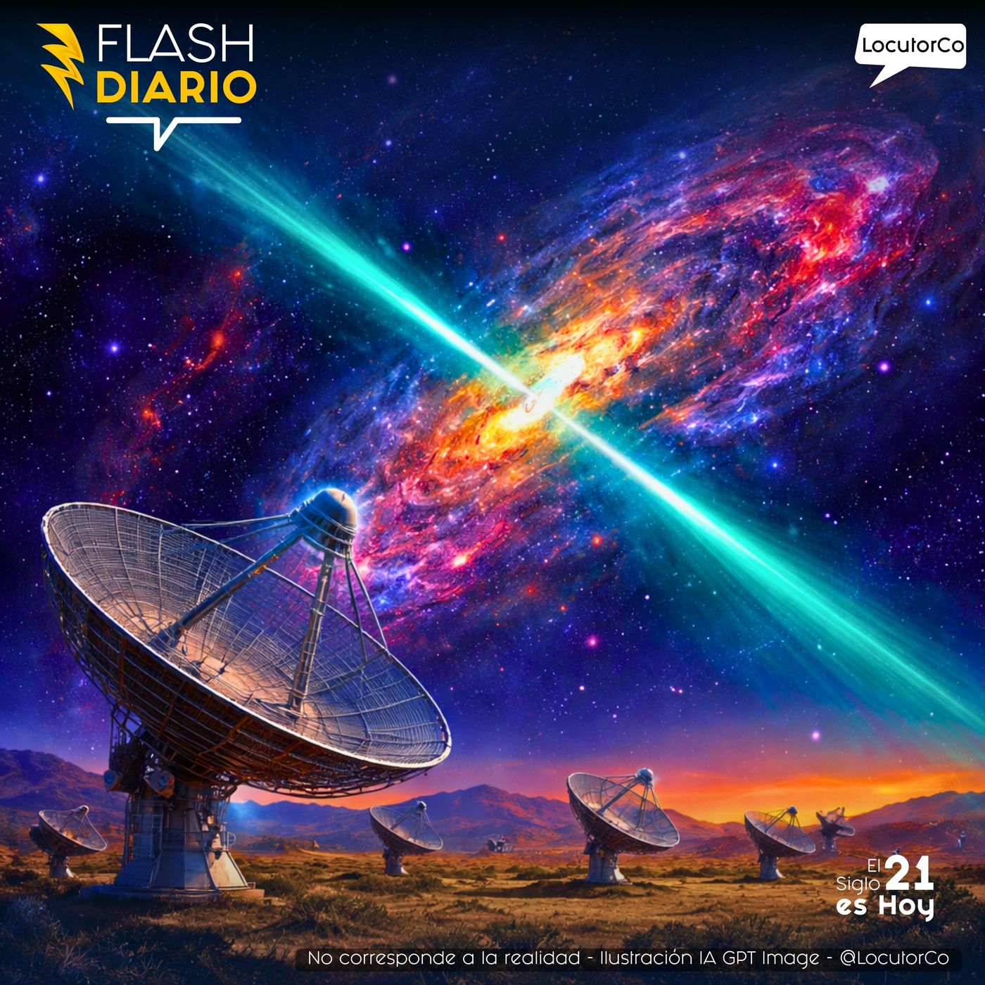 Un telescopio africano detecta el “láser” más lejano del universo