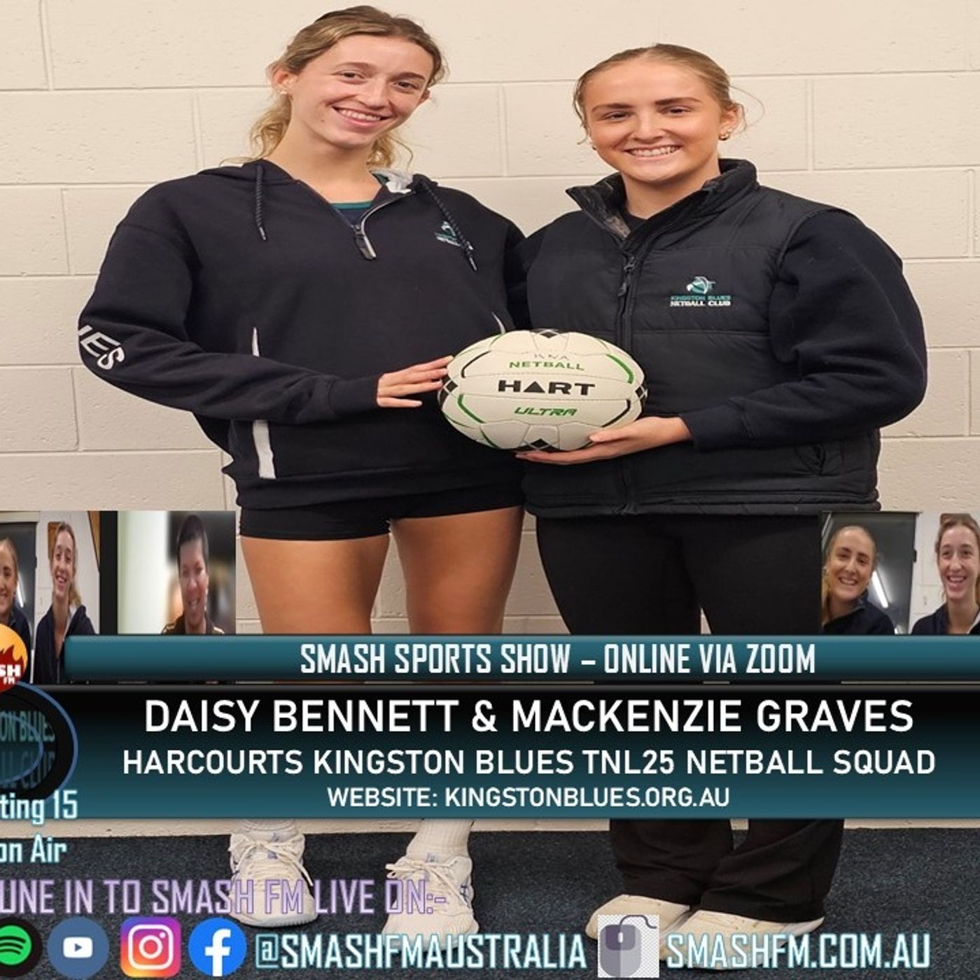 SSS15THYR: Harcourts Kingston Blues Netball Club TNL25 19s Captain/Vice Captains Interviews 020625