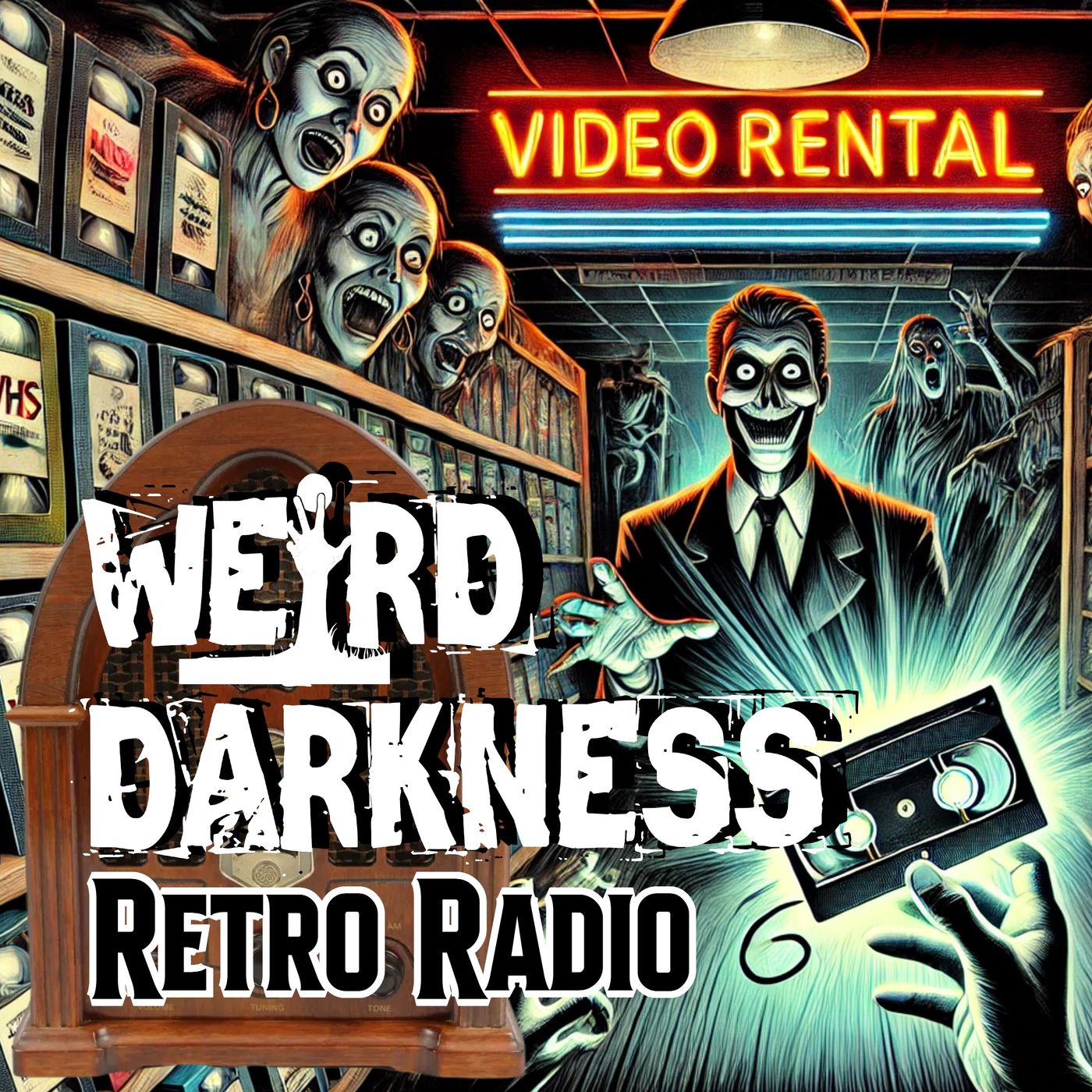 IT CAME FROM VIDEO! A Thrilling and Scary Sci-Fi Story: 12 #RetroRadio Stories EP0302 #WeirdDarkness - podcast episode cover