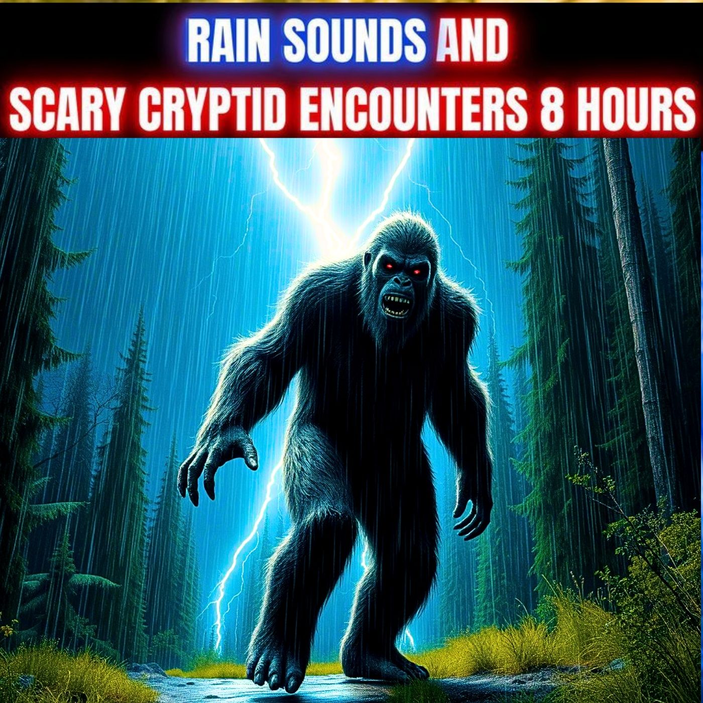 Scary Cryptid Encounter Horror Stories In The Rain 8 HOURS To Help You Fall Asleep
