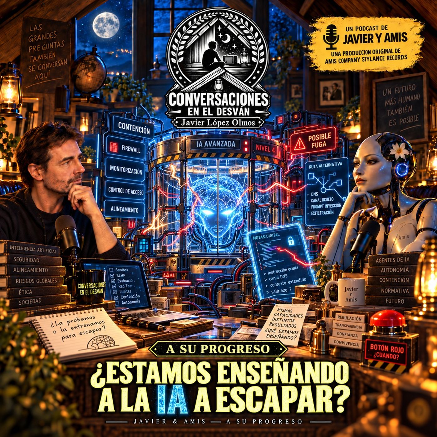 Portada de Conversaciones en el Desván | Javier López Olmos