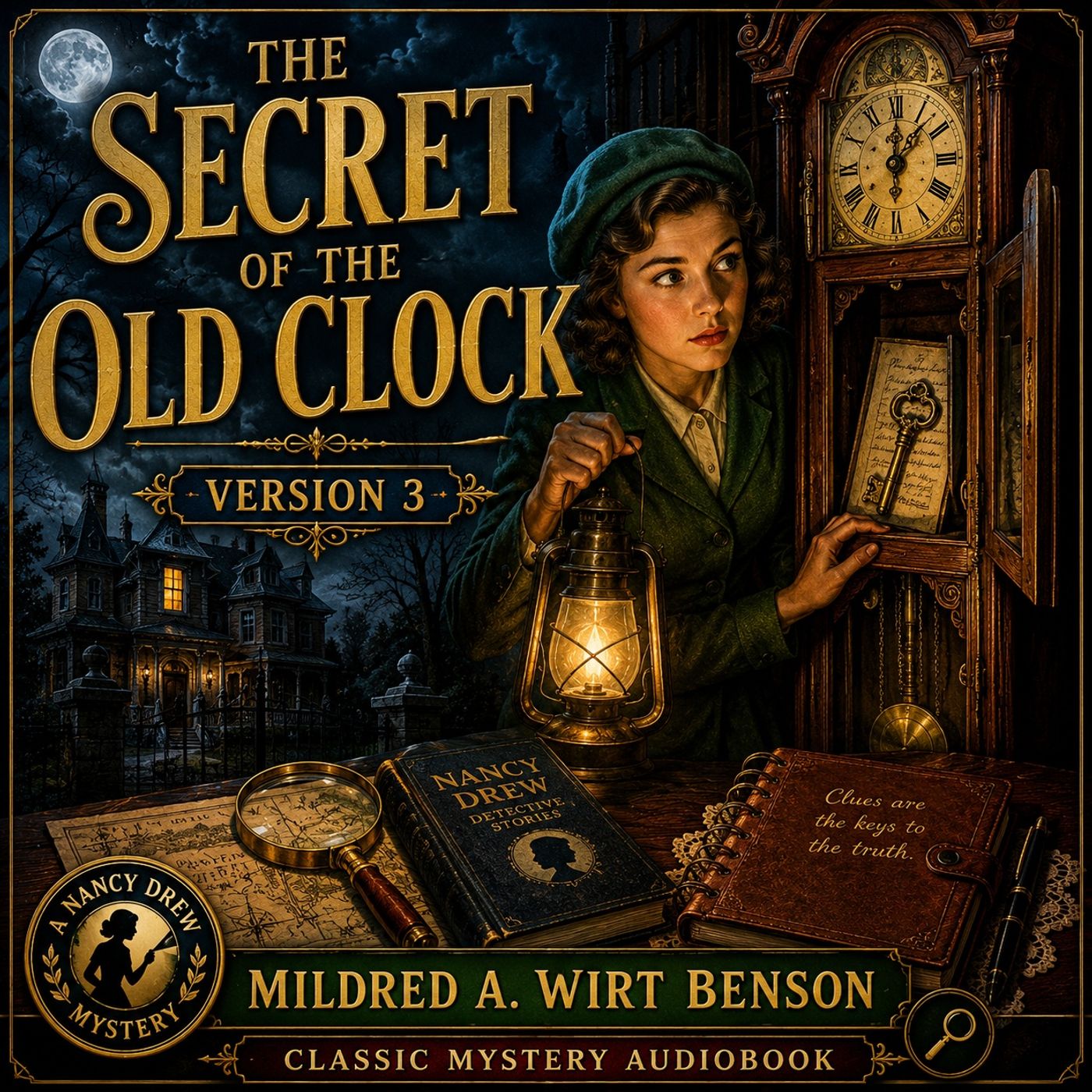 The Secret of the Old Clock by Mildred A. Wirt Benson | Classic Mystery, Nancy Drew Detective Adventure (Audiobook)