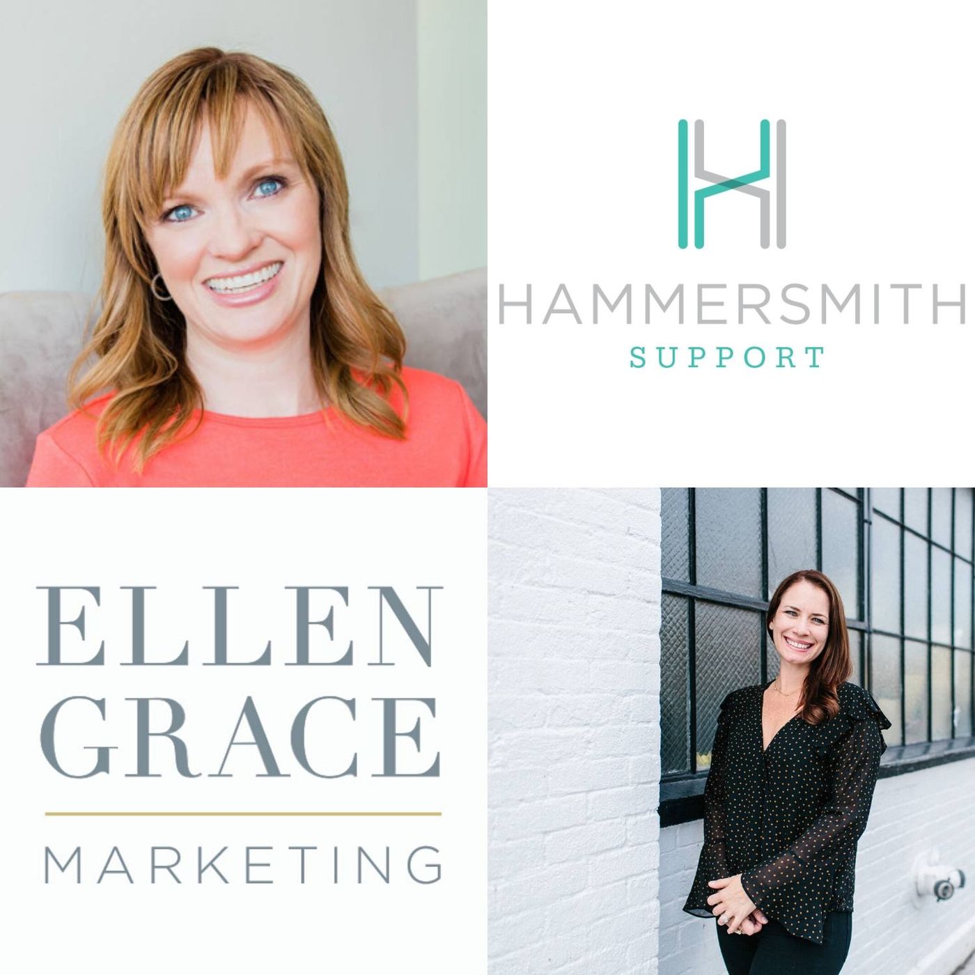 Heather Locke with Hammersmith Support and Lyndsay Clements with Ellen Grace Marketing episode artwork