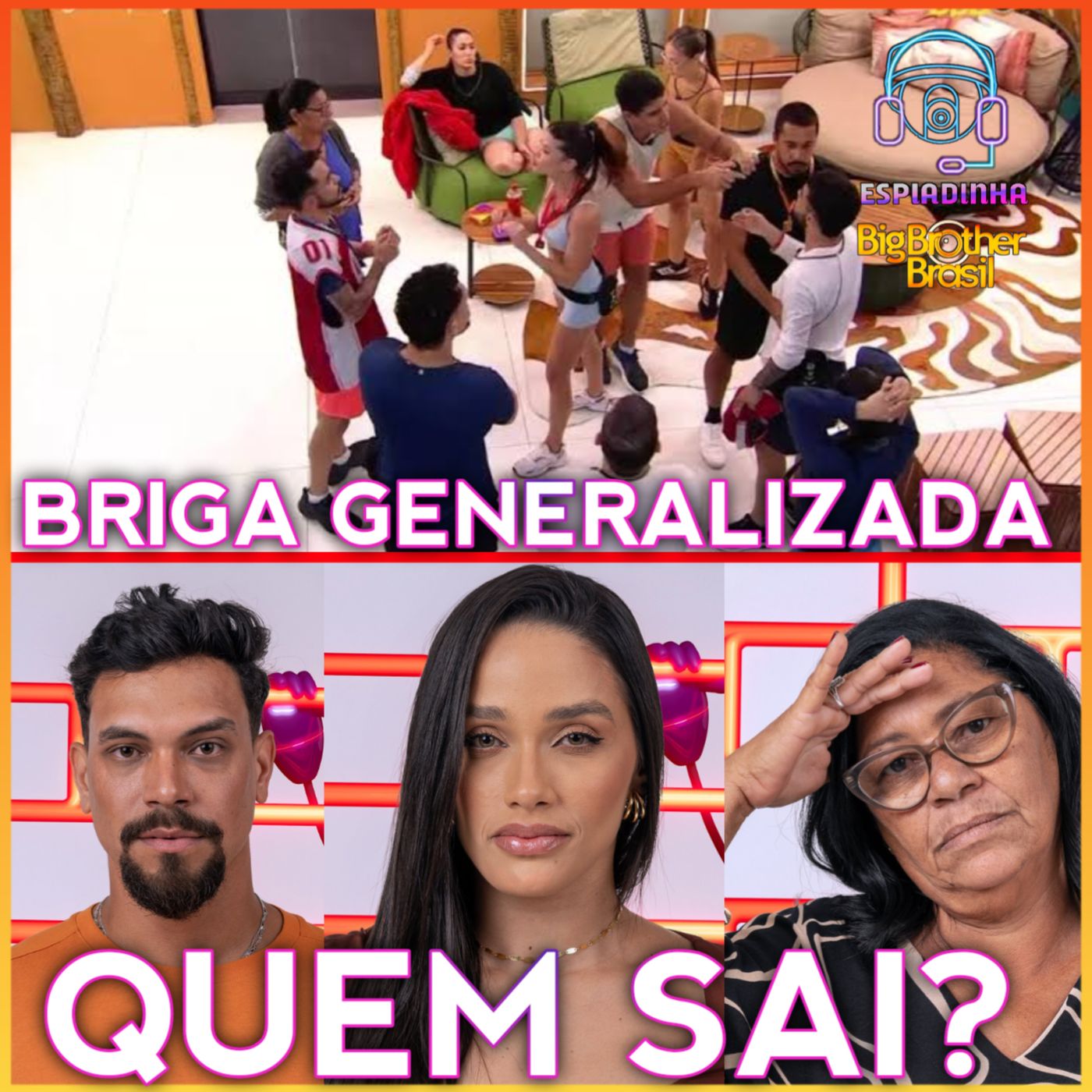 Eva, Joselma (Delma) ou Vinicius, Quem Sai? + Treta generalizada entre Gêmeos com Vitória | BBB 25 episode artwork
