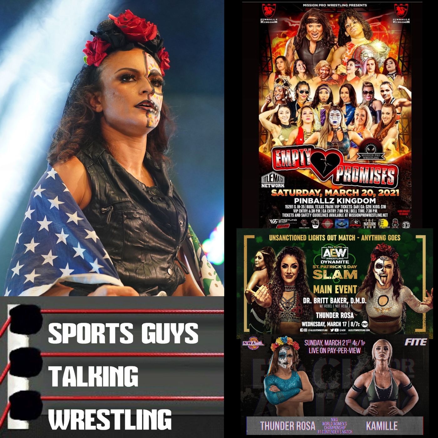 Thunder Rosa AEW MPW NWA Mar 16 2021 episode artwork