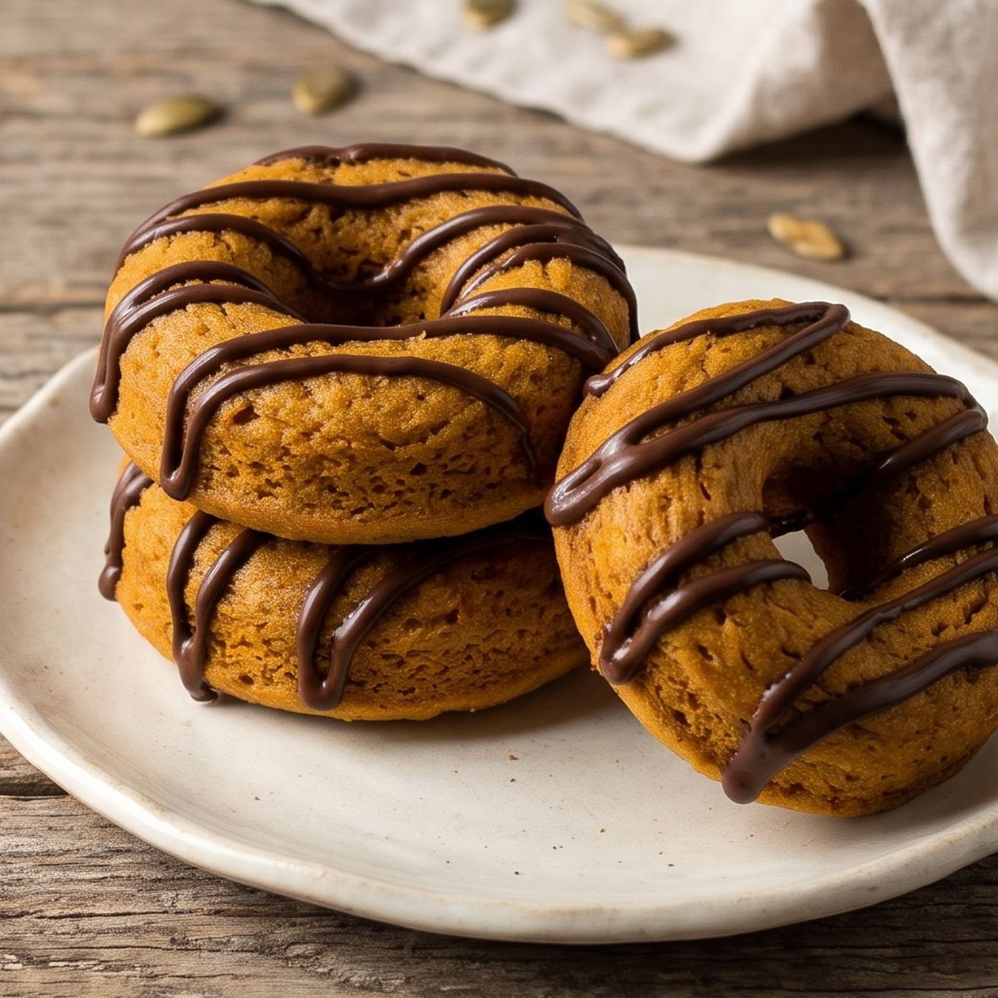 Donuts alla zucca e cioccolato cotti al forno: il trucco per farli morbidissimi e non romperli mai! episode artwork