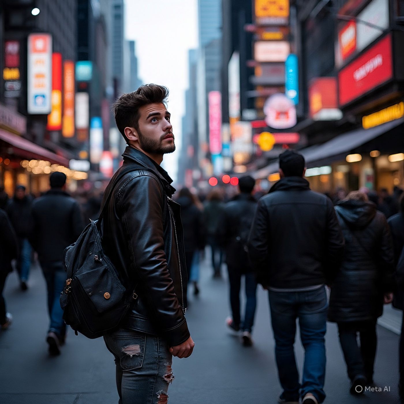 Stranger behind me
