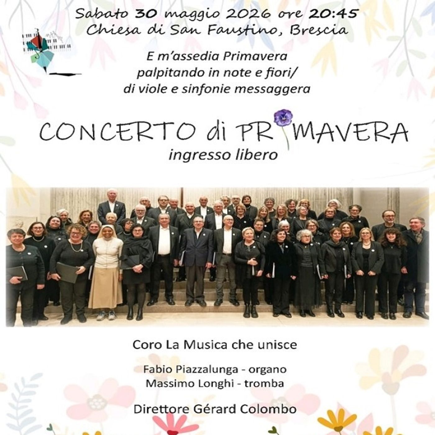 In San Faustino il "Concerto di primavera" con il coro La musica che unisce: intervista a Gérard Colombo  -  23 maggio 2026 episode artwork