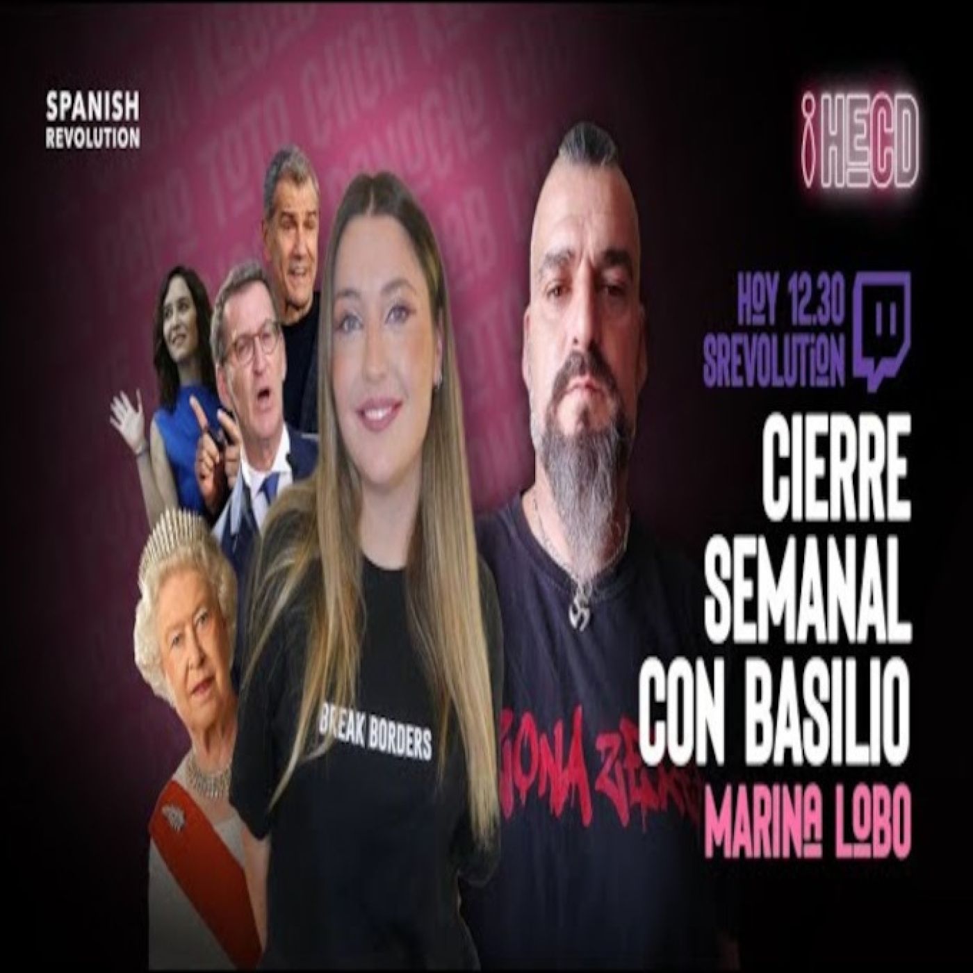 HECD 131 - Basilio Bulldog Punk.Feijóo a dar la chapa a la UE+Cumpleaños de Letizia + Desmayo en el funeral de Isabel II