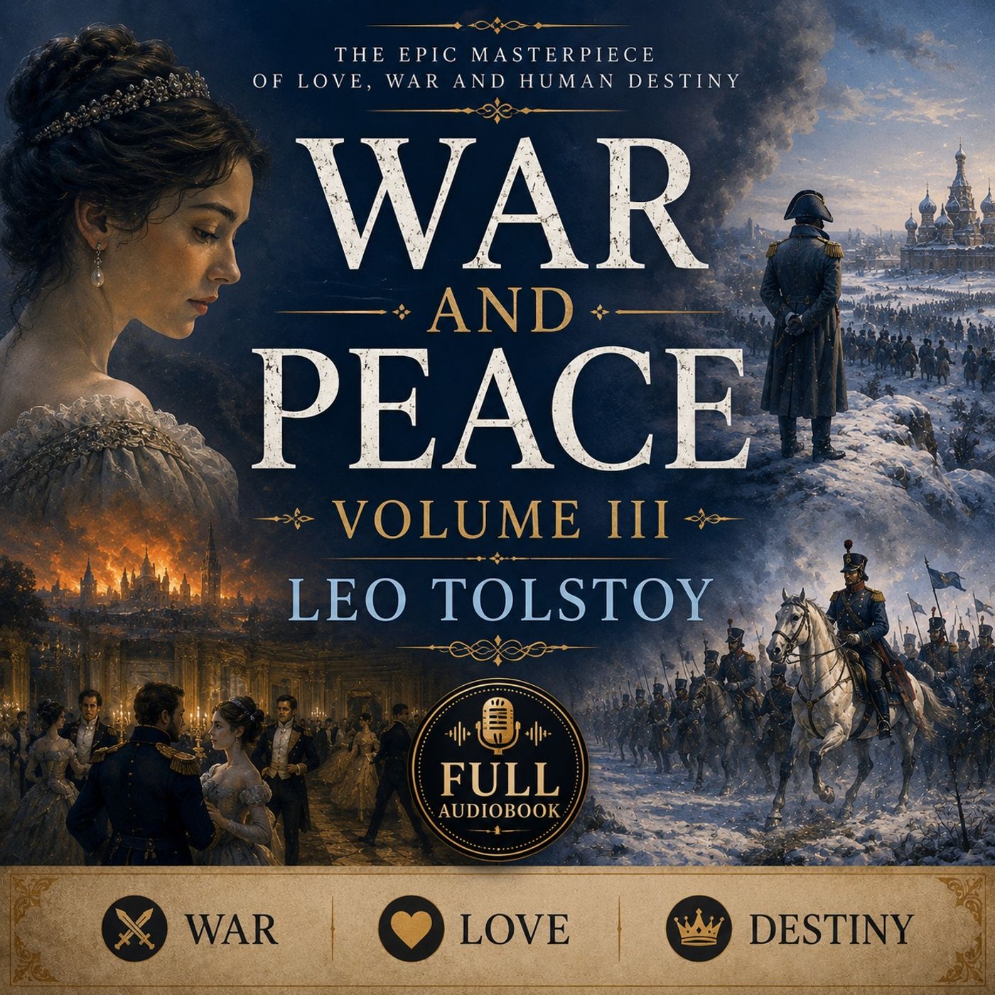 War and Peace Volume 3 by Leo Tolstoy | Full Audiobook 📖 Epic Russian Literature, War, Love & Destiny Part 1
