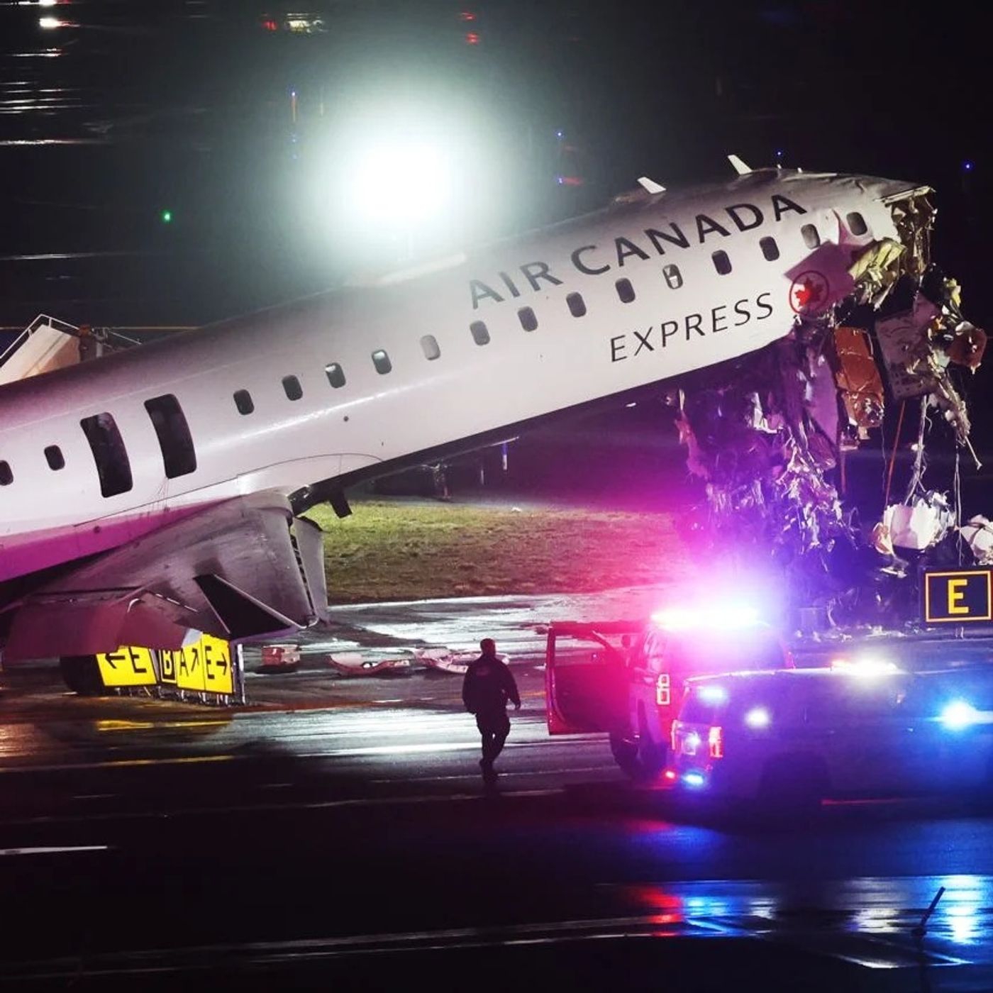 Air traffic controllers allegedly left work early before LaGuardia crash episode artwork