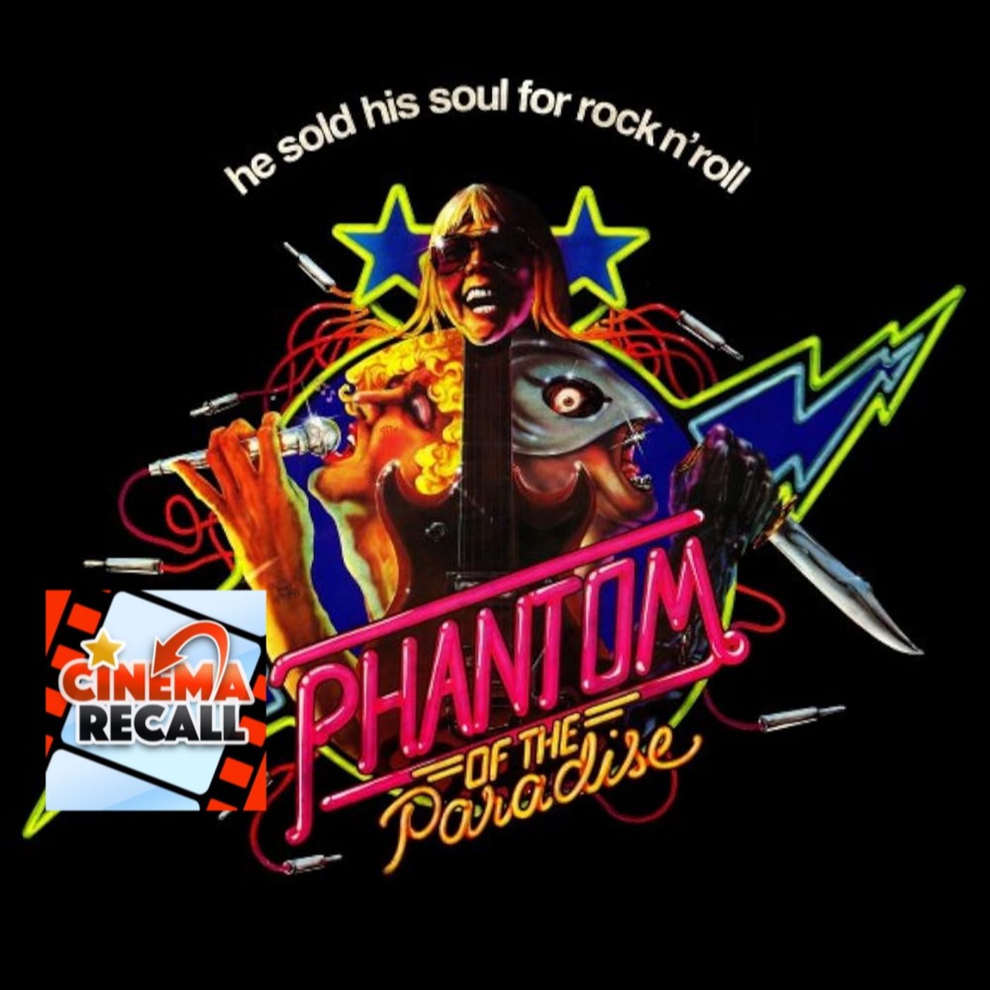 Phantom of the Paradise (1974) w/ the hosts of Shocked and Applaud episode artwork