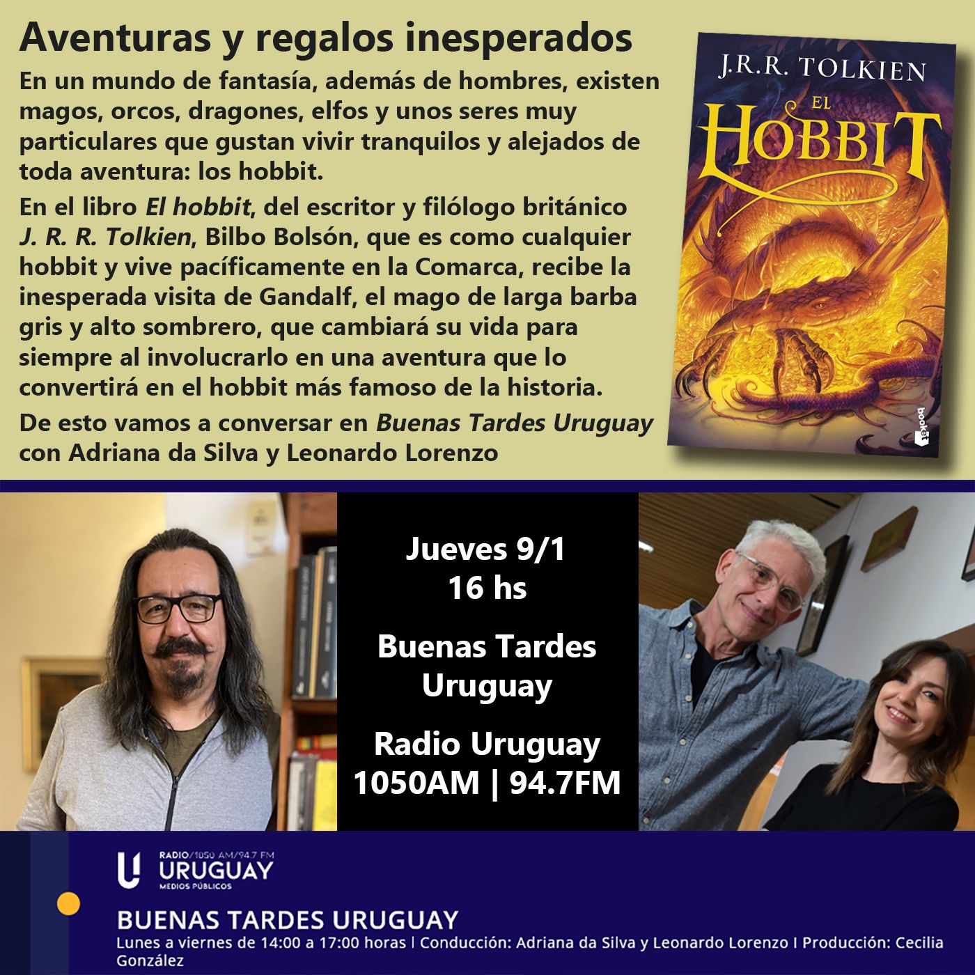 Buenas Tardes Uruguay | El hobbit | J. R. R. Tolkien | 09-01-25 episode artwork