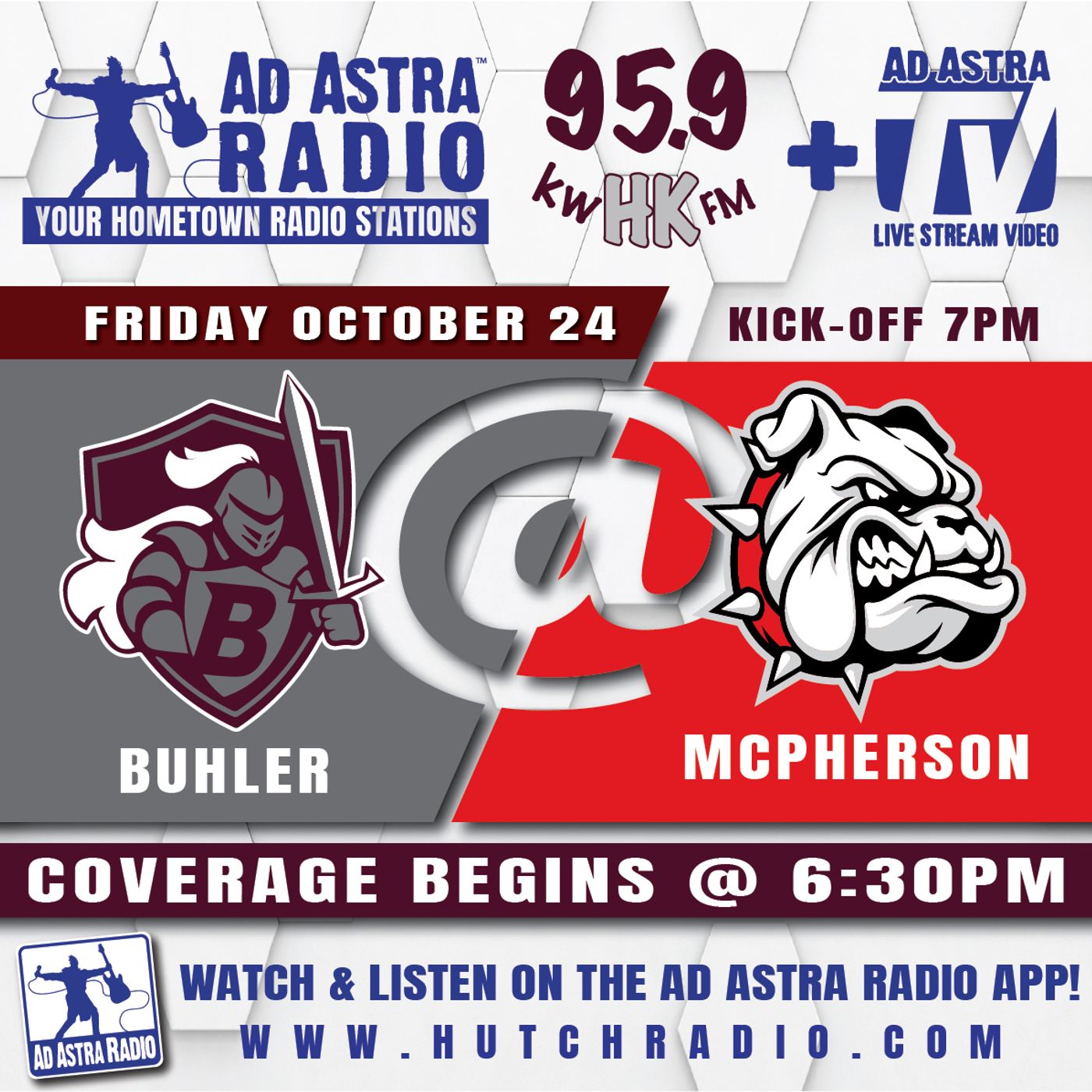 Buhler Crusaders at McPherson Bullpups Football (Buhler Broadcast-October 24, 2025) episode artwork