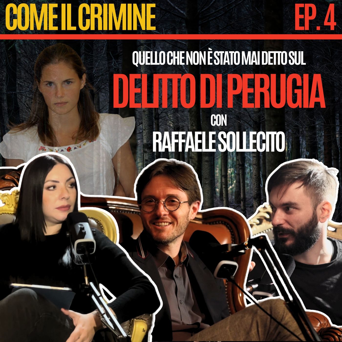 Come il Crimine - Episodio 4: “Sollecito, Amanda Knox, Rudy Guede: chi ha ucciso Meredith Kercher?” con Raffaele Sollecito episode artwork