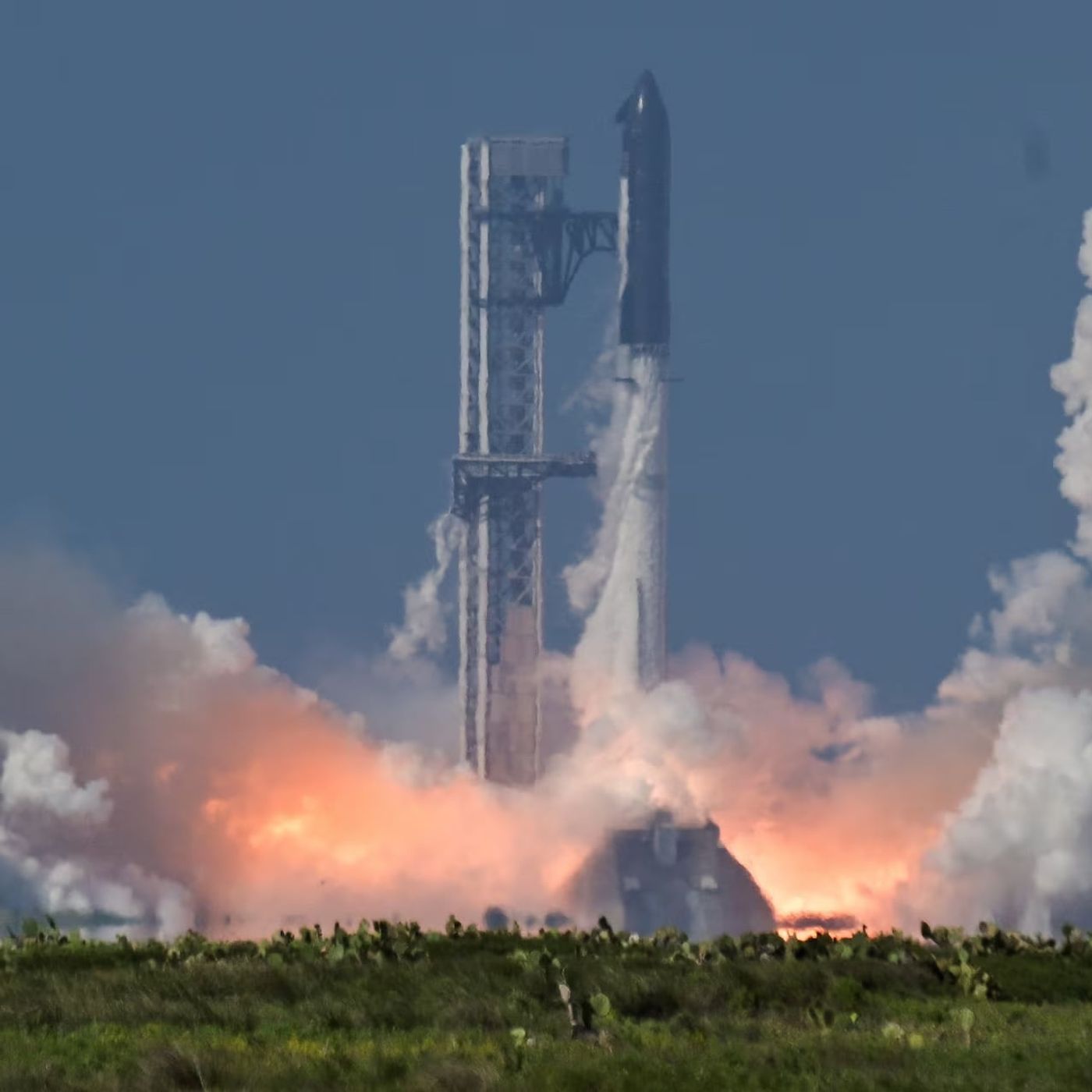 SpaceX Starship Launch, satellite deploy & propulsive landing episode artwork