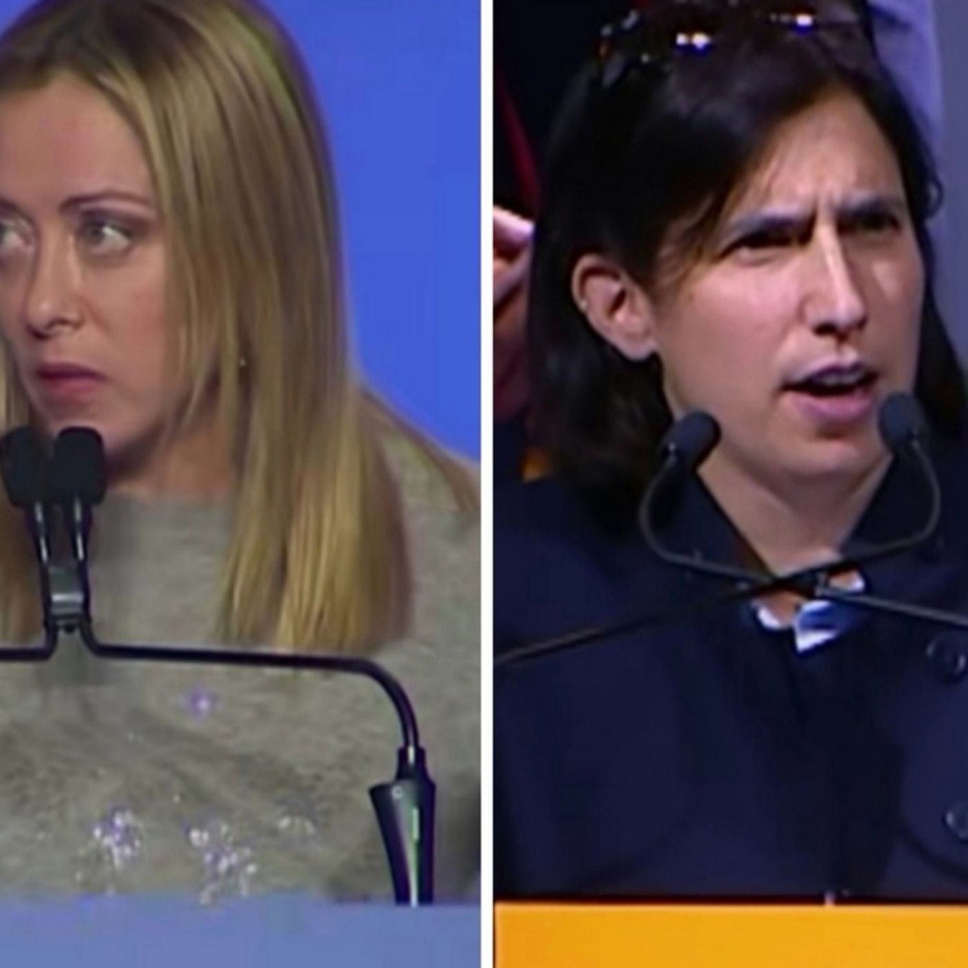 Duello a distanza fra Meloni e Schlein Duello a distanza fra Meloni e Schlein