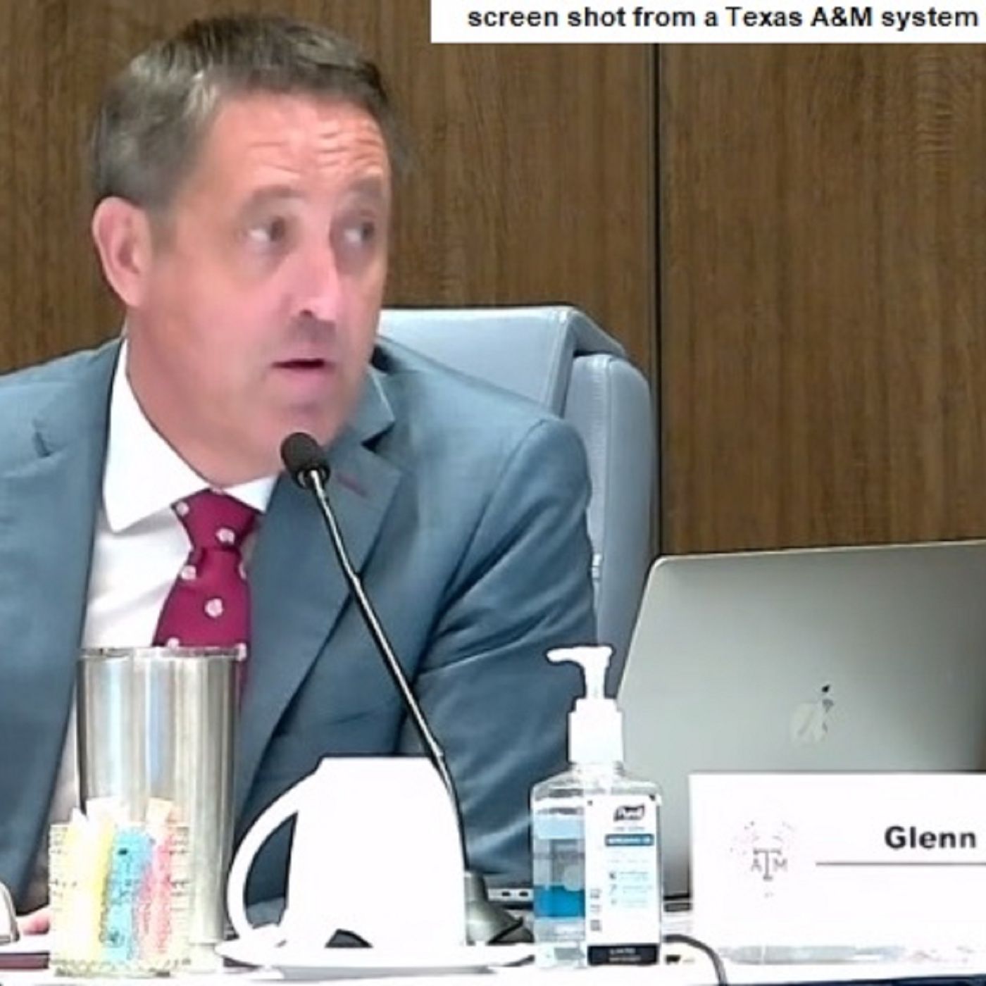 Comments from the Texas A&M system's new chancellor during his first board of regents business meeting episode artwork