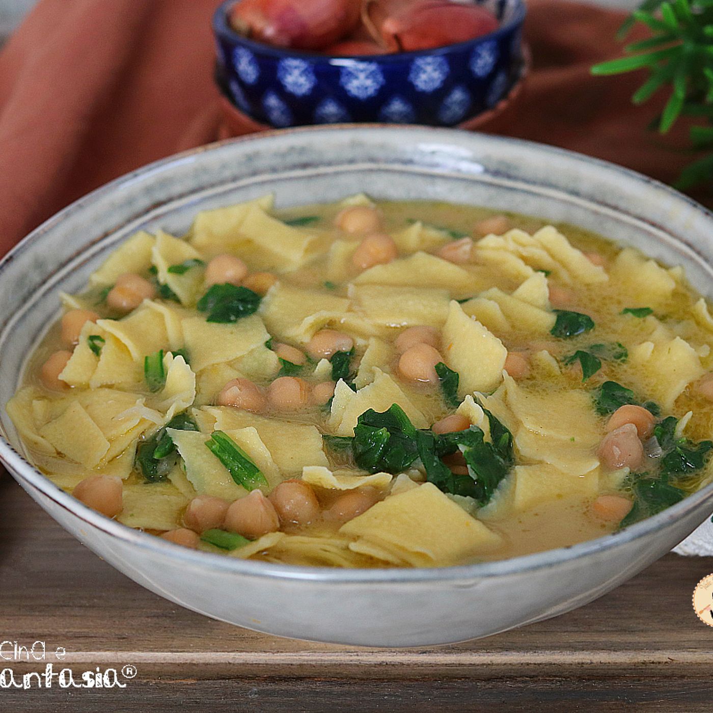 Maltagliati con ceci e bietole