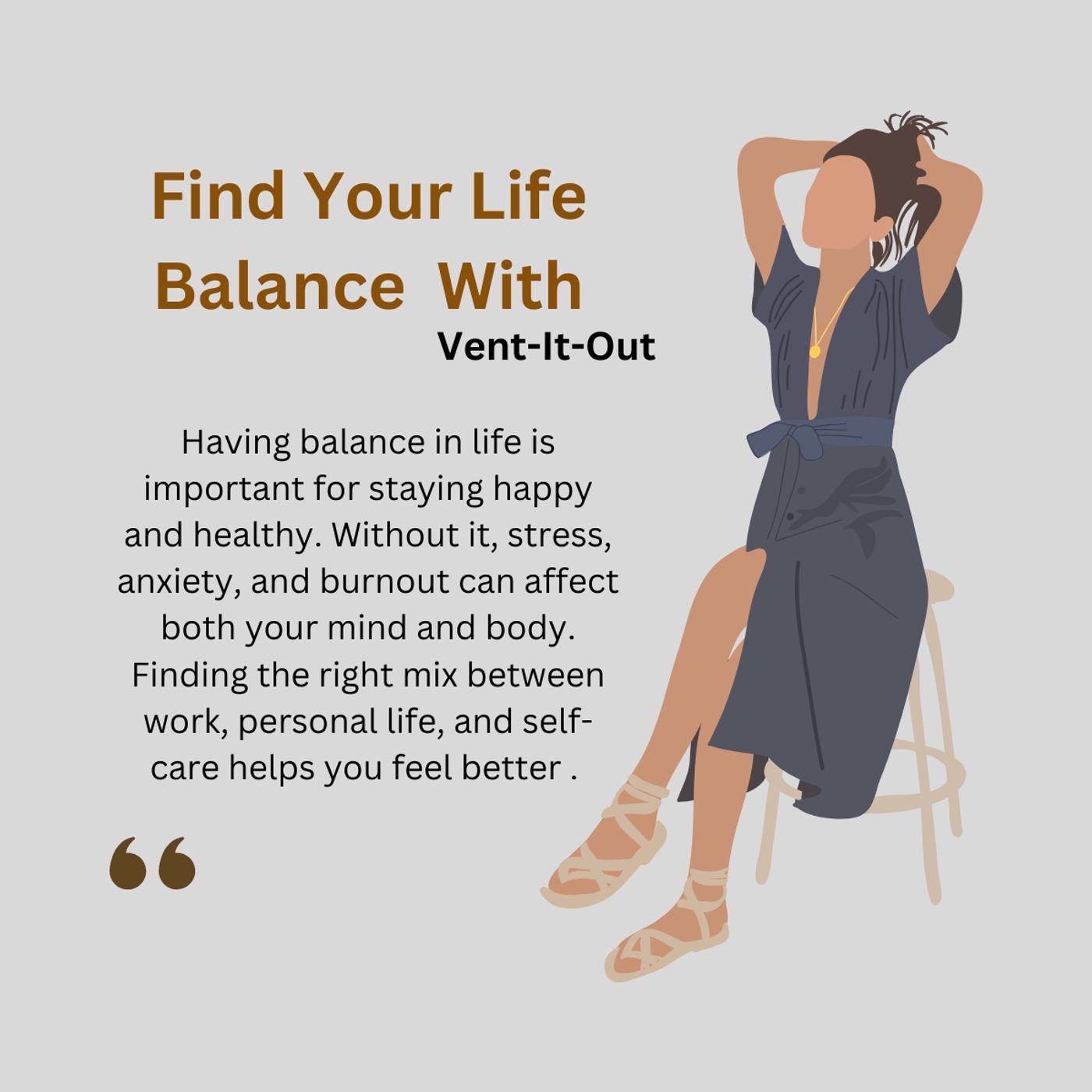 Find your life balance with vent-it-out episode artwork