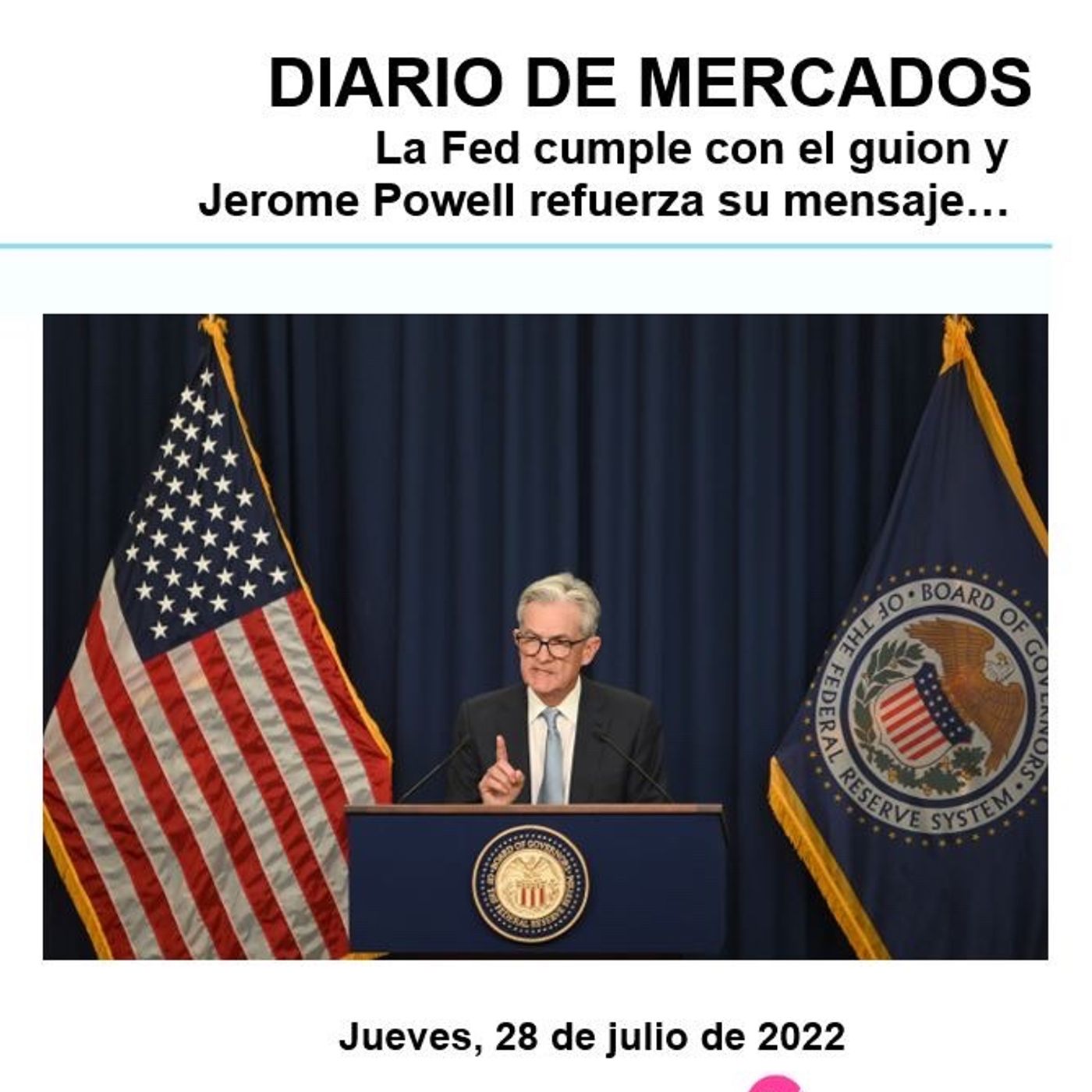 PODCAST DIARIO DE MERCADOS Jueves 28 Julio episode artwork