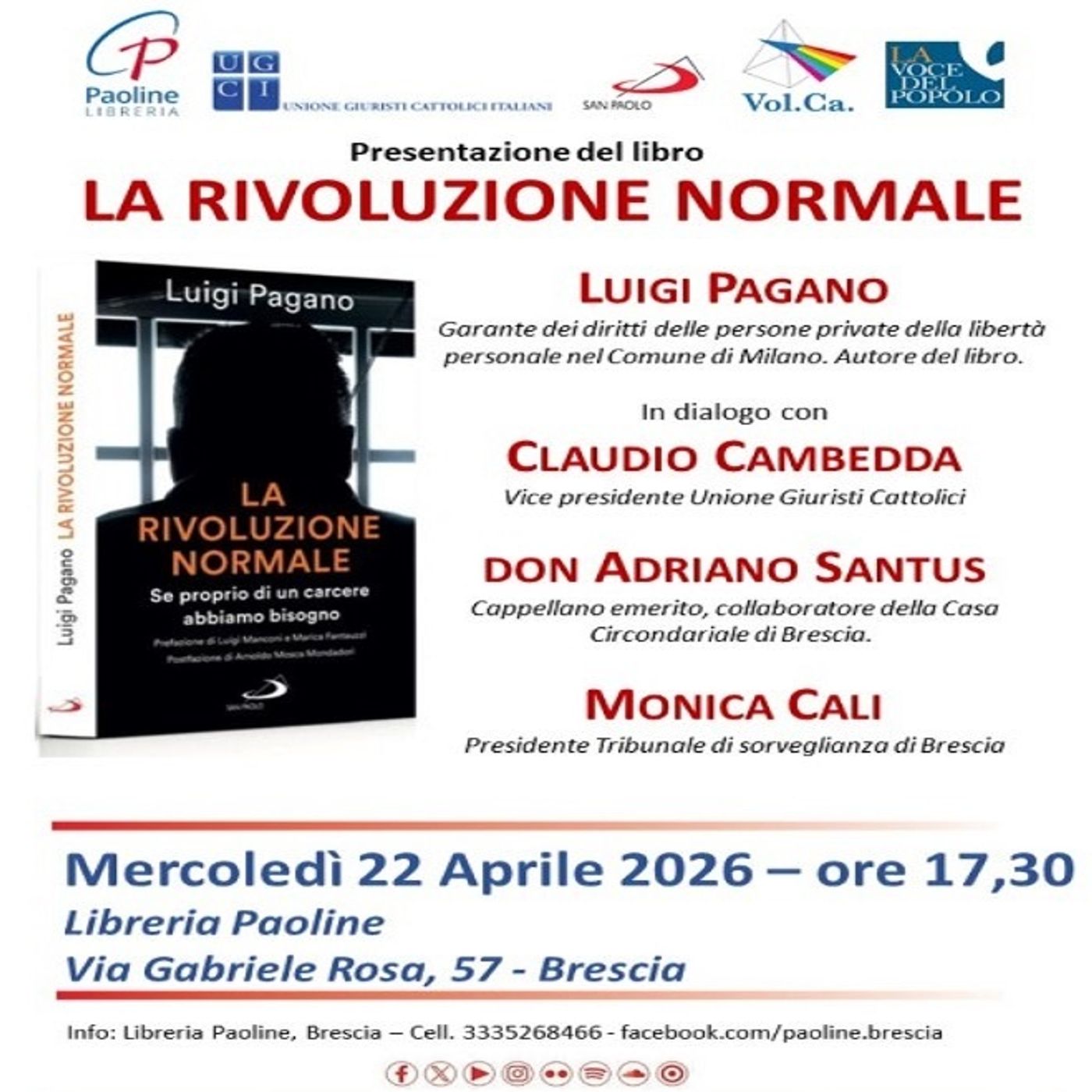 "La rivoluzione normale", il sistema carcerario italiano al centro dell'ultimo libro di Luigi Pagano: intervista all'autore - 17 aprile 2026 episode artwork