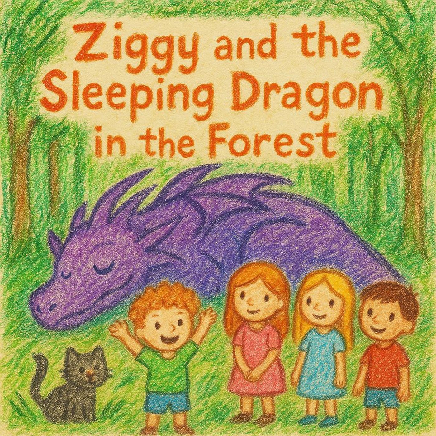 Ziggy and the Sleeping Dragon in the Forest