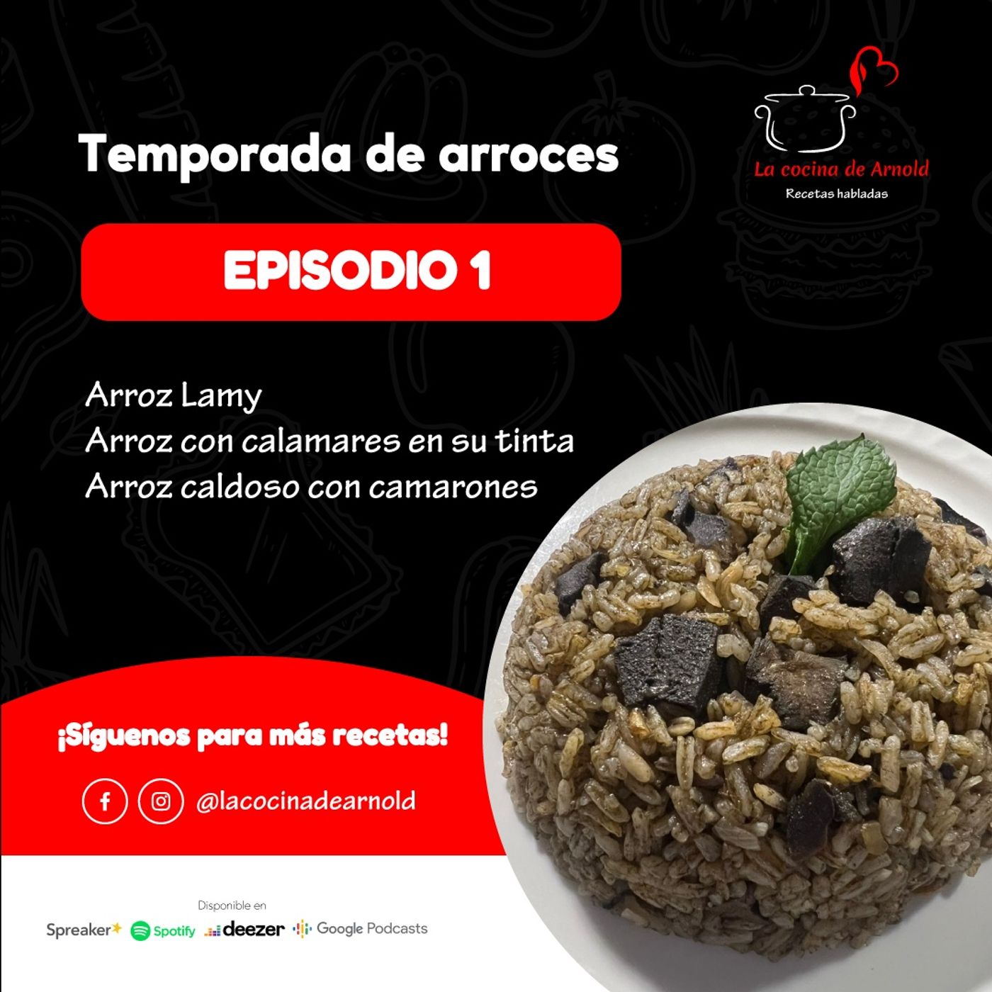 La cocina de Arnold, recetas habladas