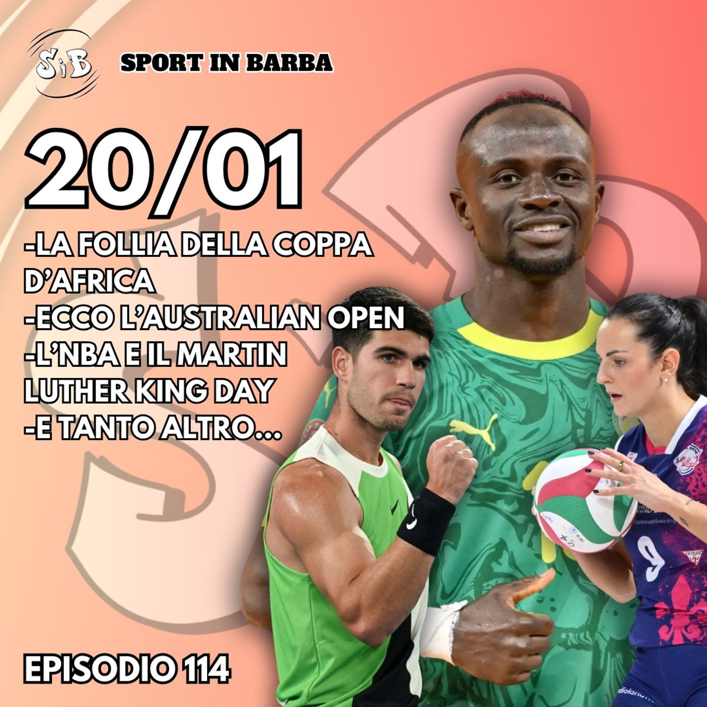 Episodio 114: la folle finale di COPPA D'AFRICA, l'inizio degli AUSTRALIAN OPEN, l'NBA in Europa e il MARTIN LUTHER KING DAY