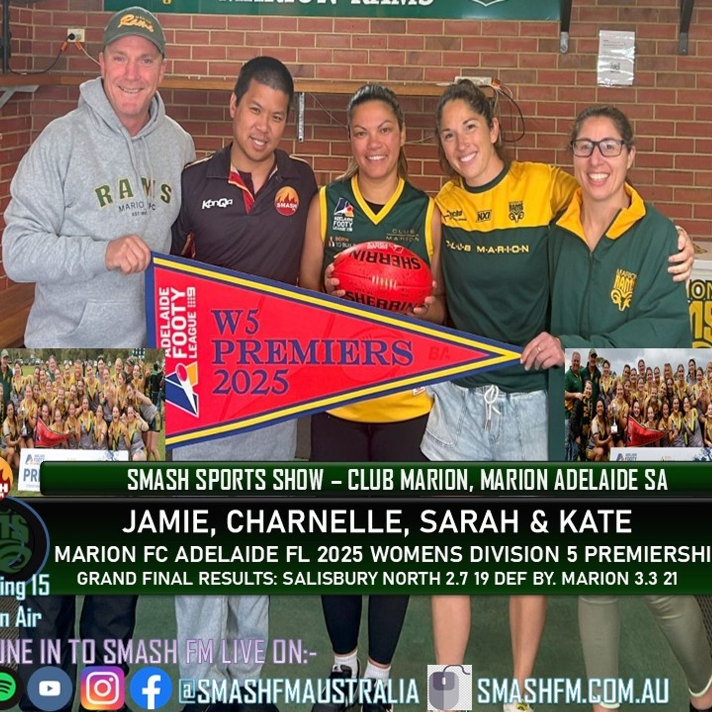 SSS15THYR: Marion Rams FC 2025 Adelaide FL W5 Premiership Interviews 130925