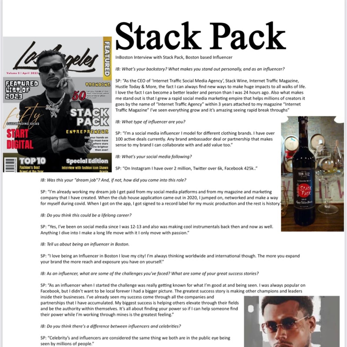 Episode 37 - Stackin With Stack Mini Audio Podcast (In Boston Magazine Feature) episode artwork