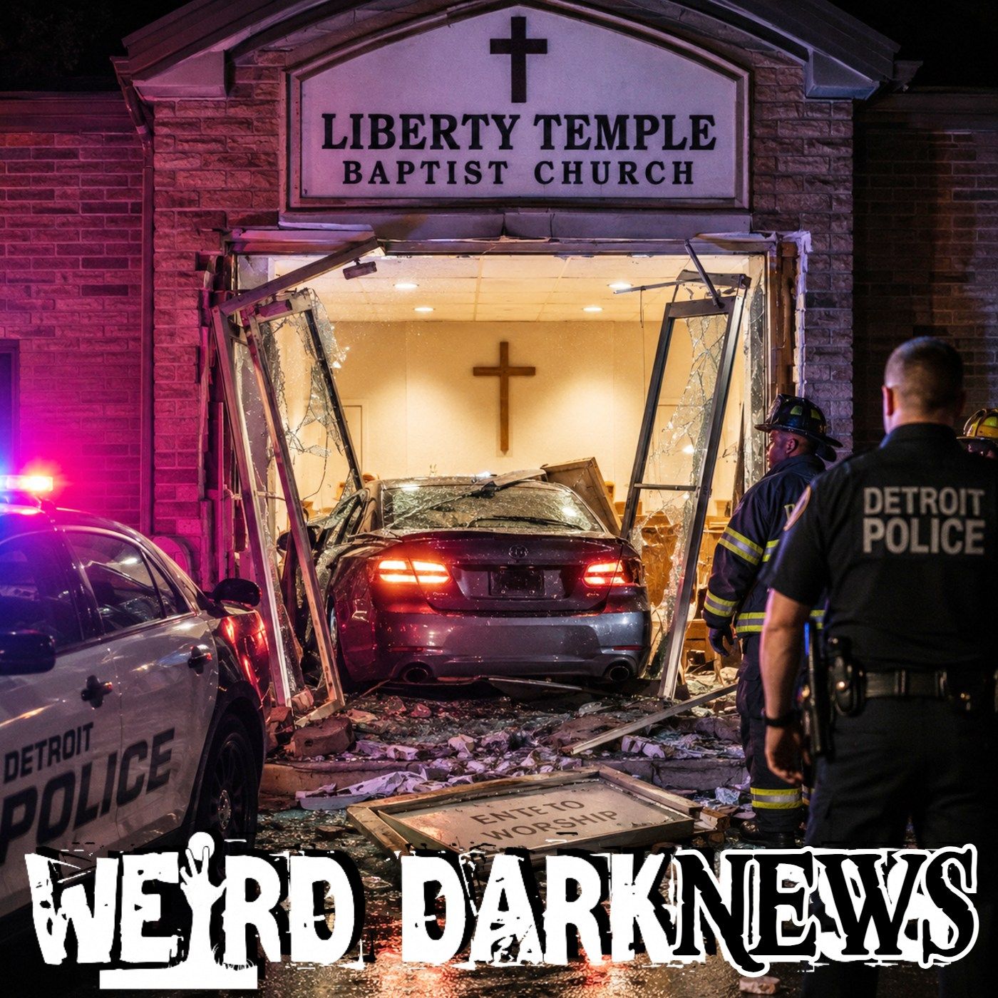 Naked Man Claiming to Be Jesus Crashes Into Detroit Church | #WeirdDarkNEWS