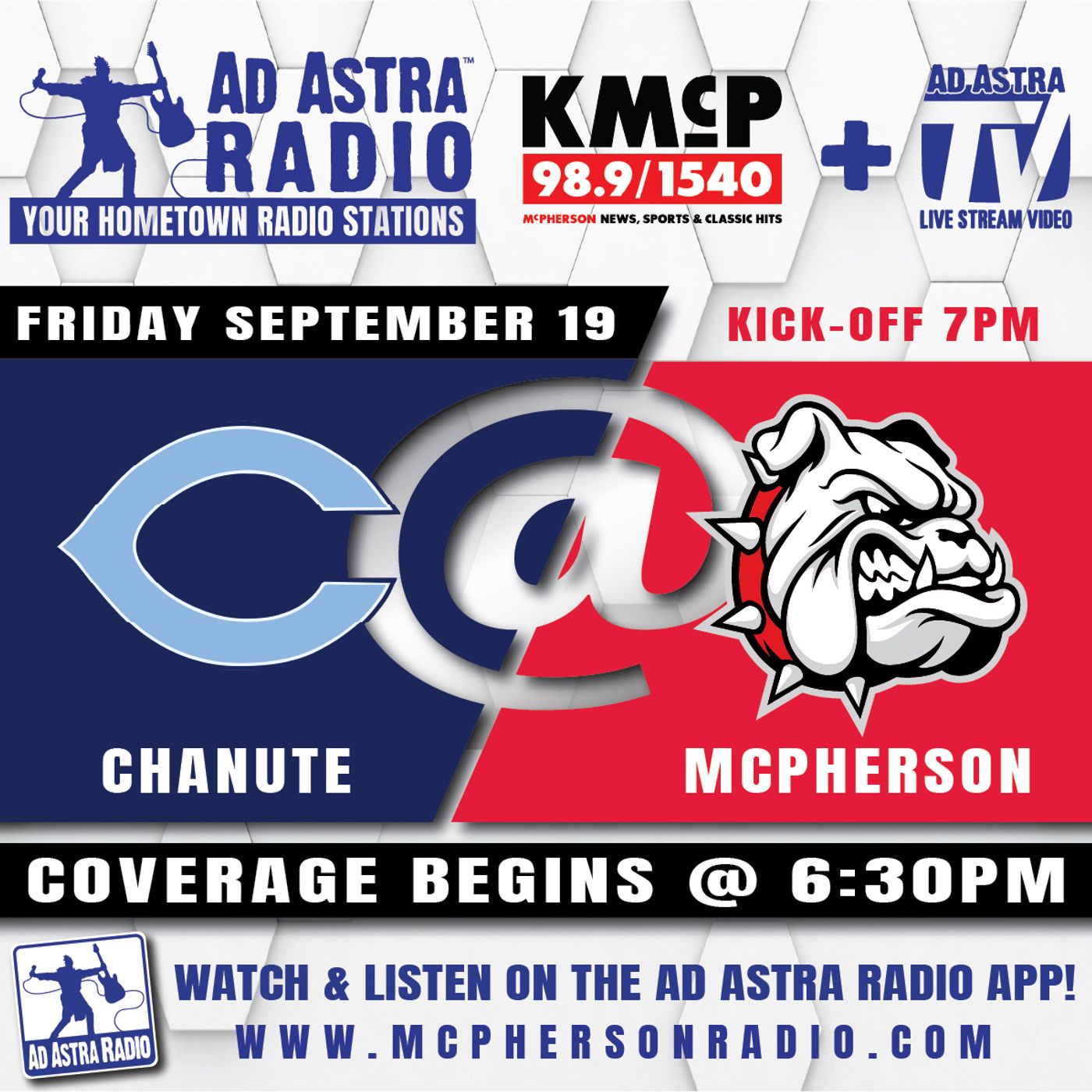 McPherson Bullpups hosts Chanute Blue Comets Football (September 19, 2025) episode artwork
