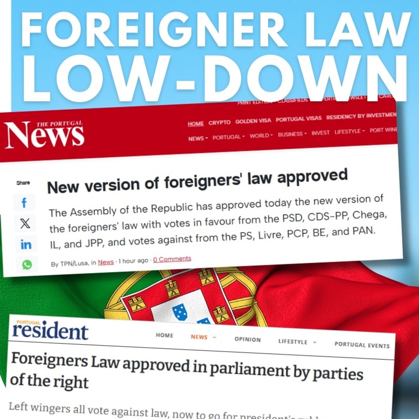 Portugal Foreigners' Law Developments: Parliament Passes Package to President #portugal #immigration
