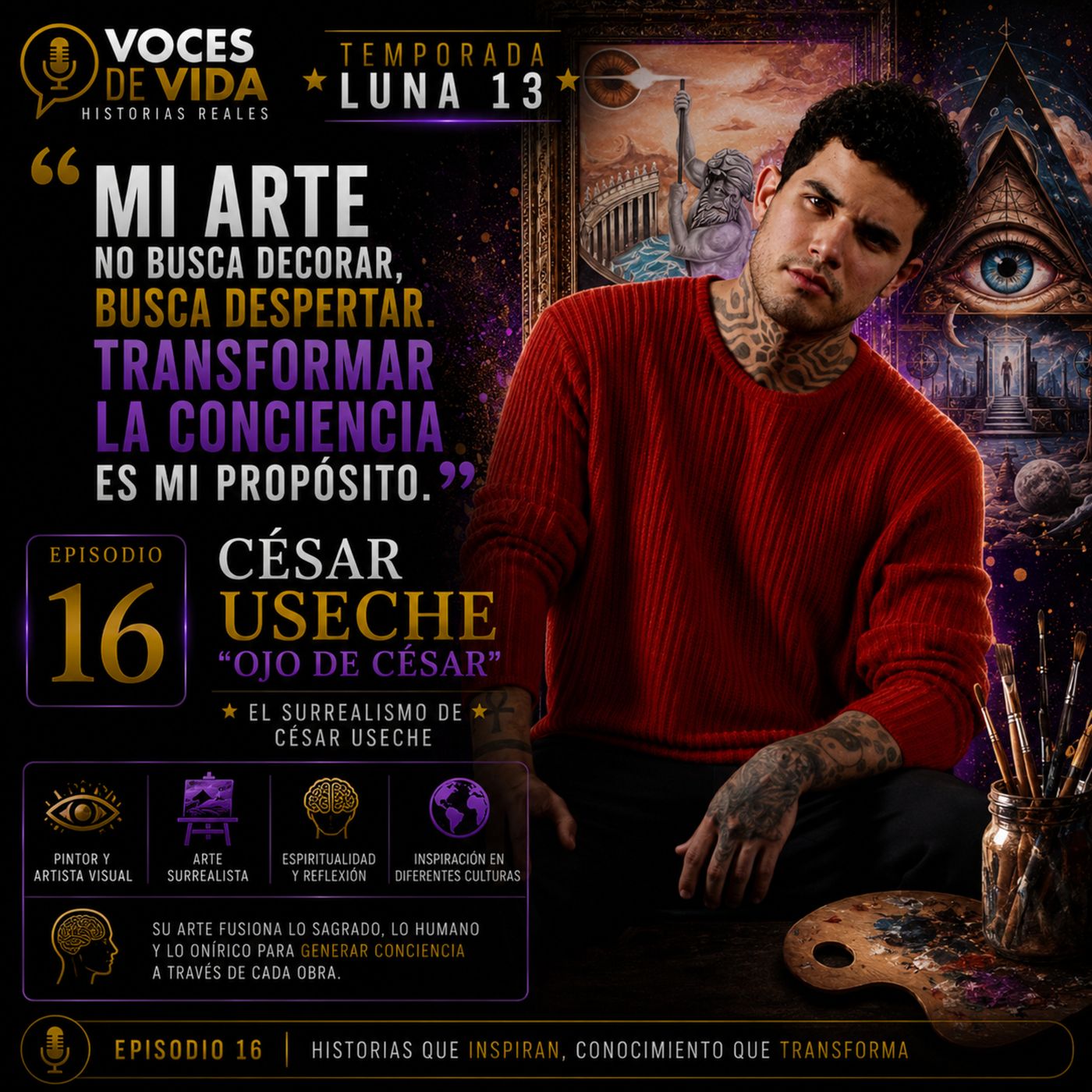 César Useche: El arte de convertir lo que llevas dentro en una obra. episode artwork