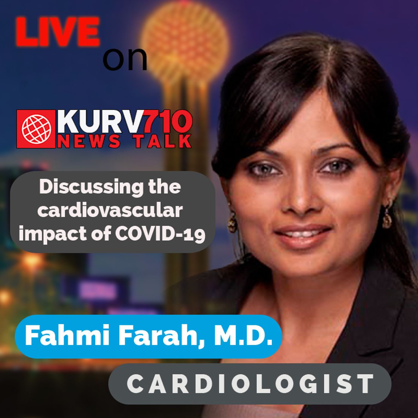 Heart disease dangers from COVID-19 || Talk Radio KURV McAllen, Texas || 7/20/21 episode artwork