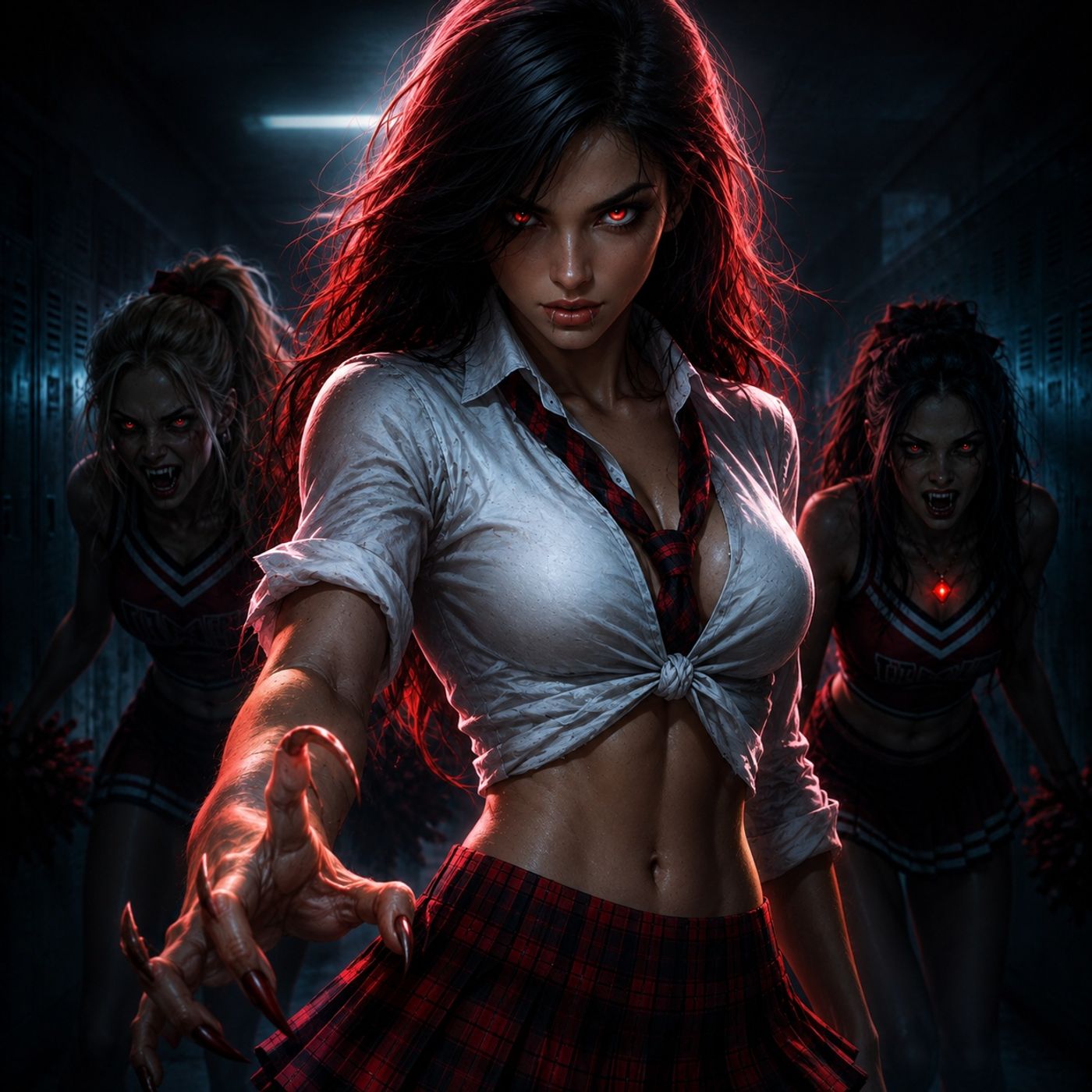 The Bad Schoolgirl | Vampire Cheerleaders at Strickfield High