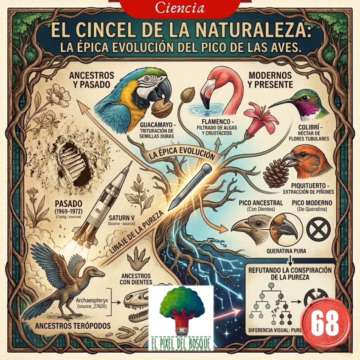 68 - El cincel de la naturaleza: la épica evolución del pico de las aves. episode artwork