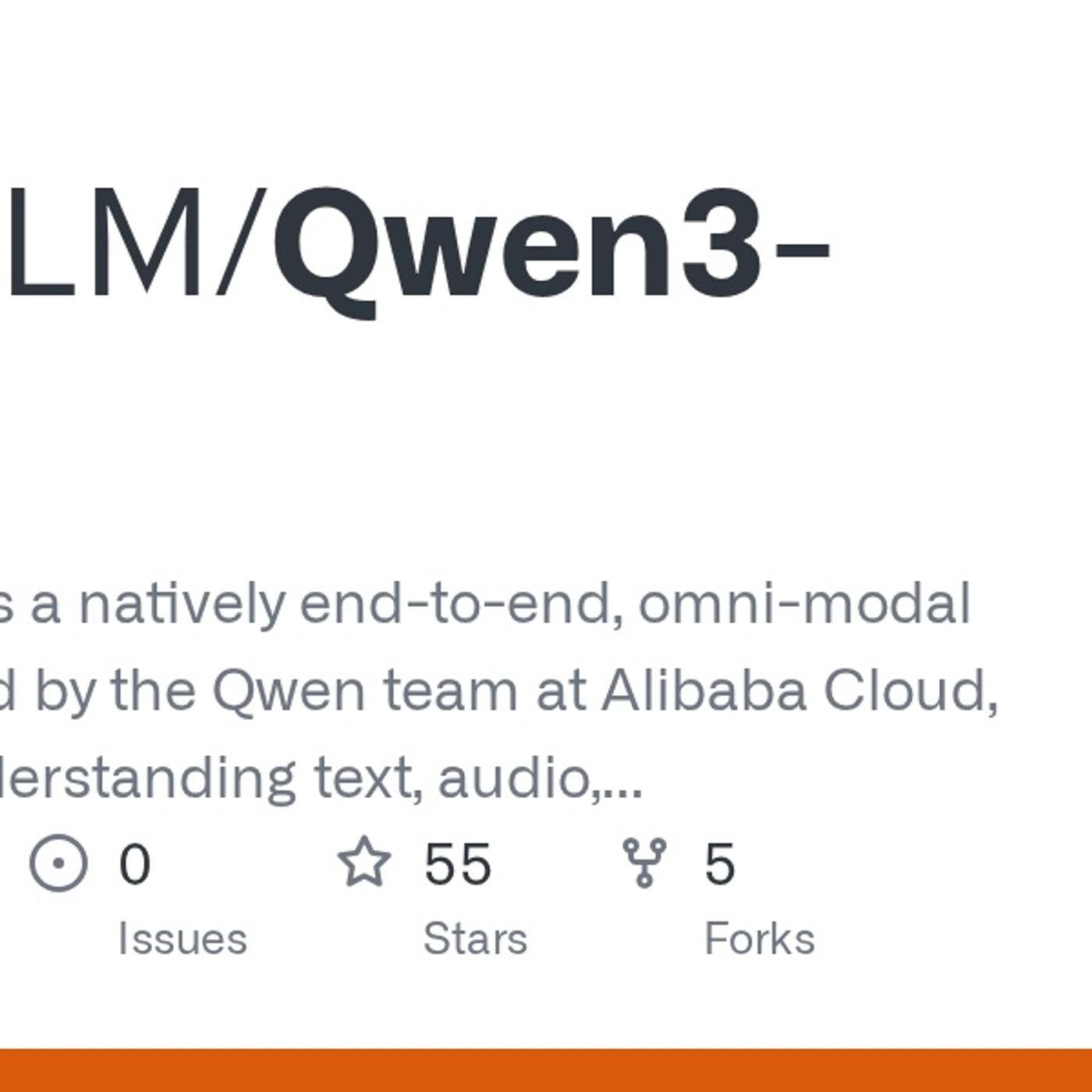 GitHub - QwenLM/Qwen3-Omni: Qwen3-omni is a natively end-to-end, omni-modal LLM developed by the ... episode artwork