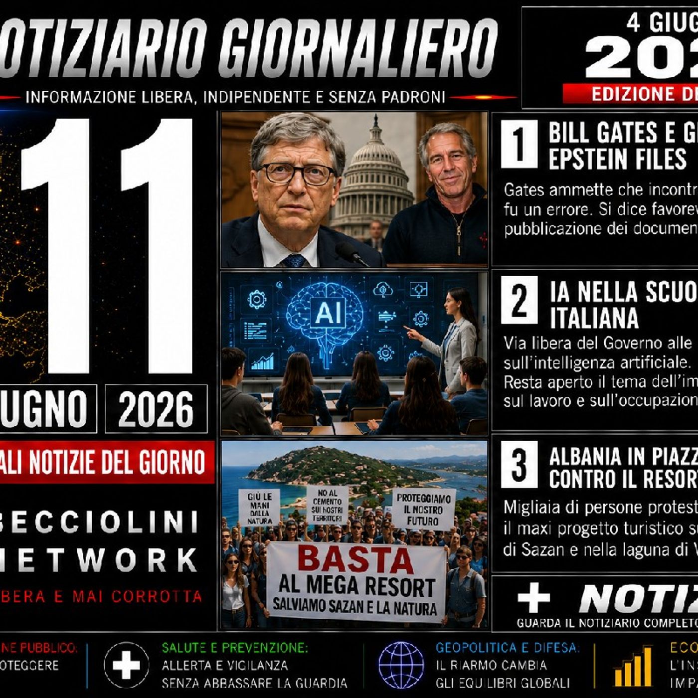 CAPIRE PRIMA DI CREDERE | Notiziario del mattino - dell' 11 Giugno 2026 episode artwork